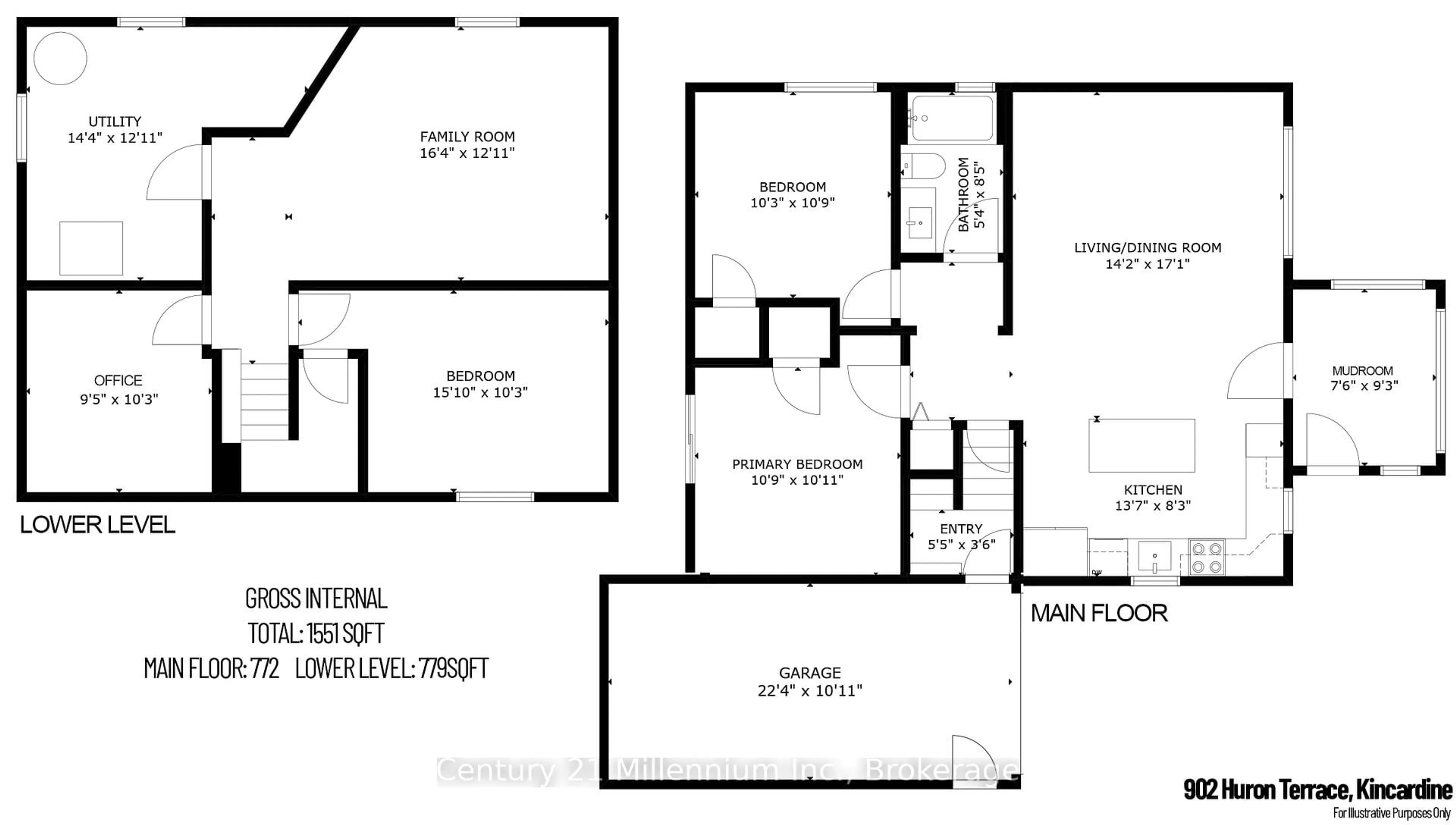 Floor plan for 902 Huron Terr, Kincardine Ontario N2Z 2Y1