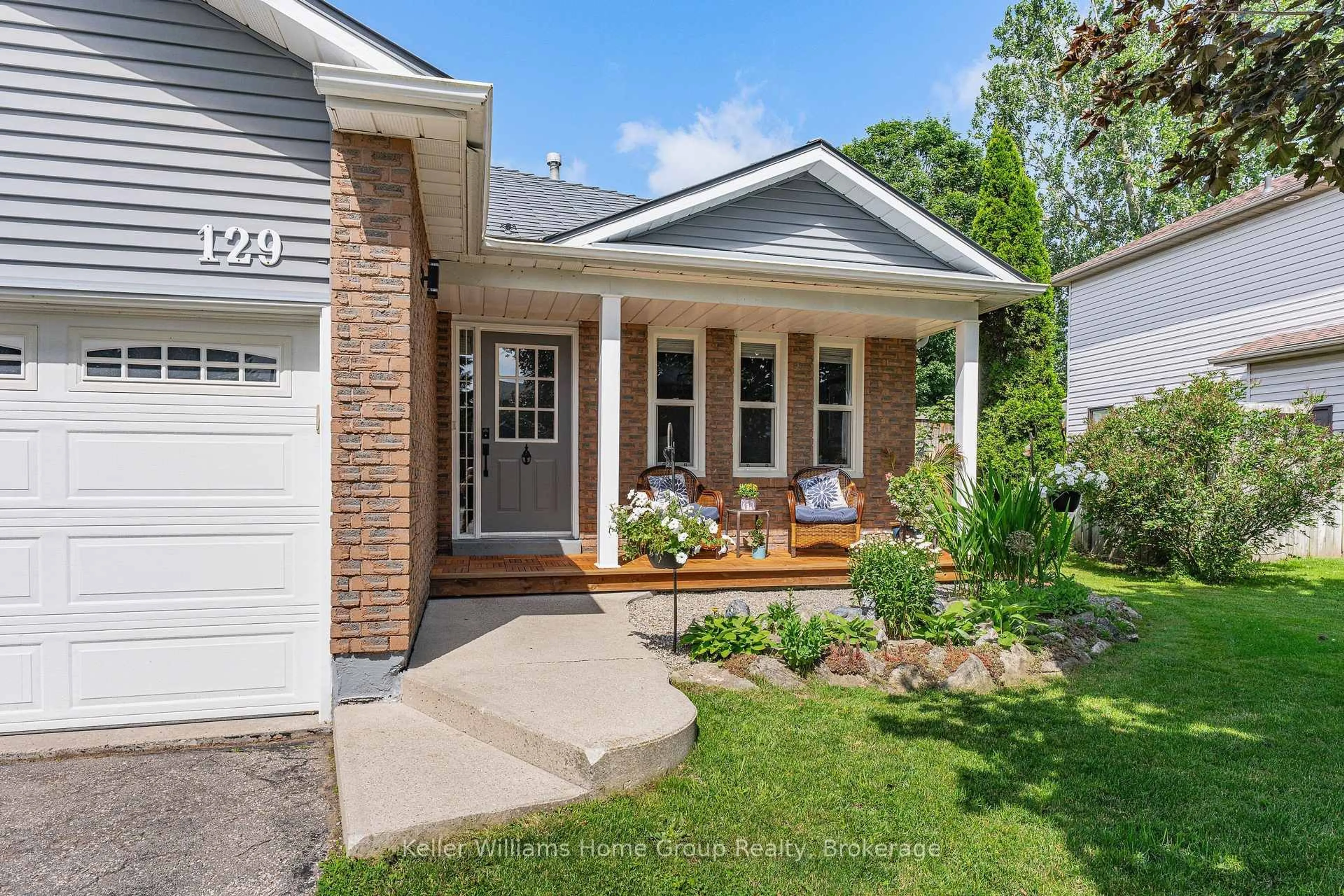 Home with brick exterior material, street for 129 Parkside Dr, Centre Wellington Ontario N1M 3M4