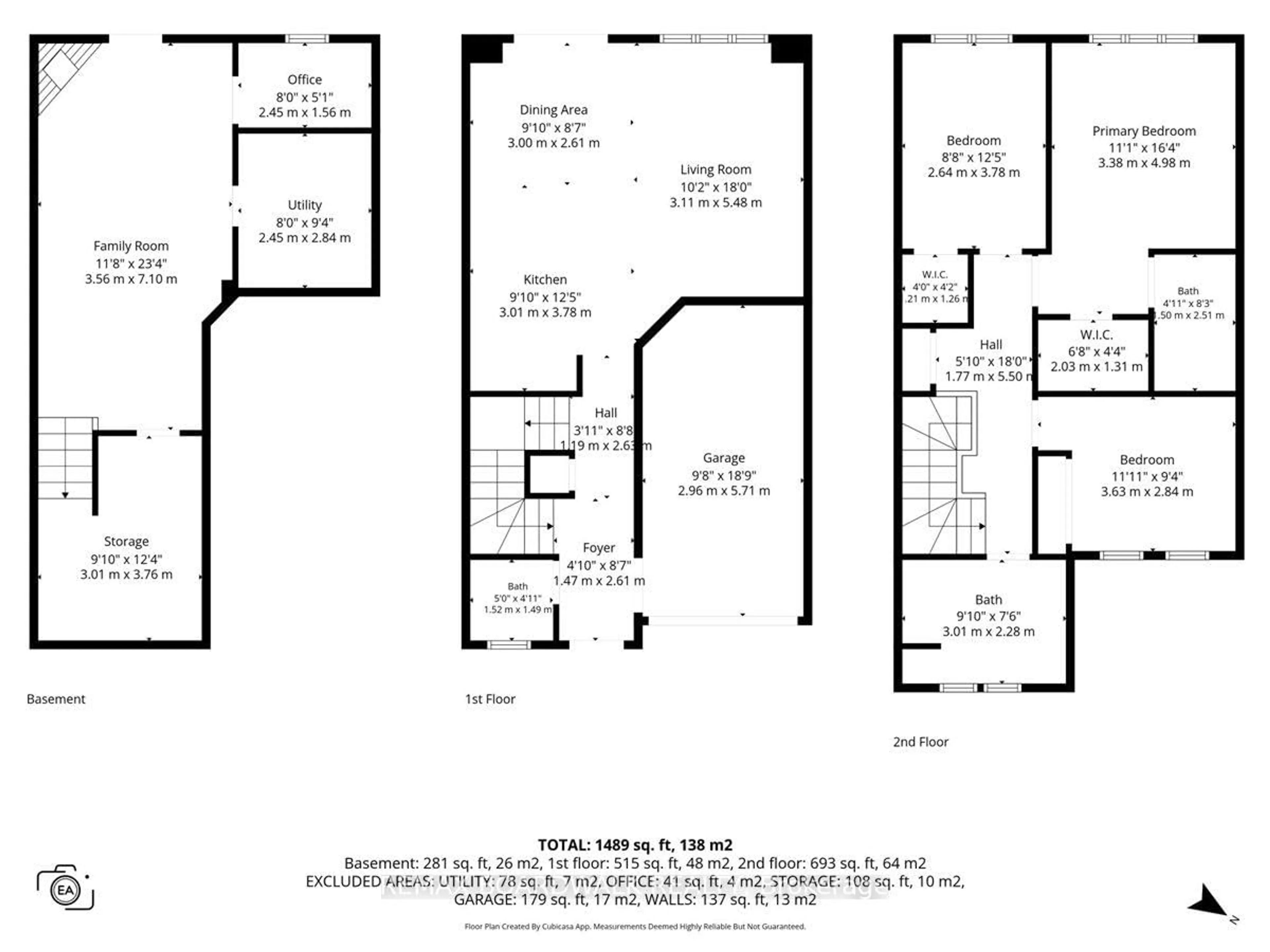 Floor plan for 446 Meadowbreeze Dr, Ottawa Ontario K2M 0L1