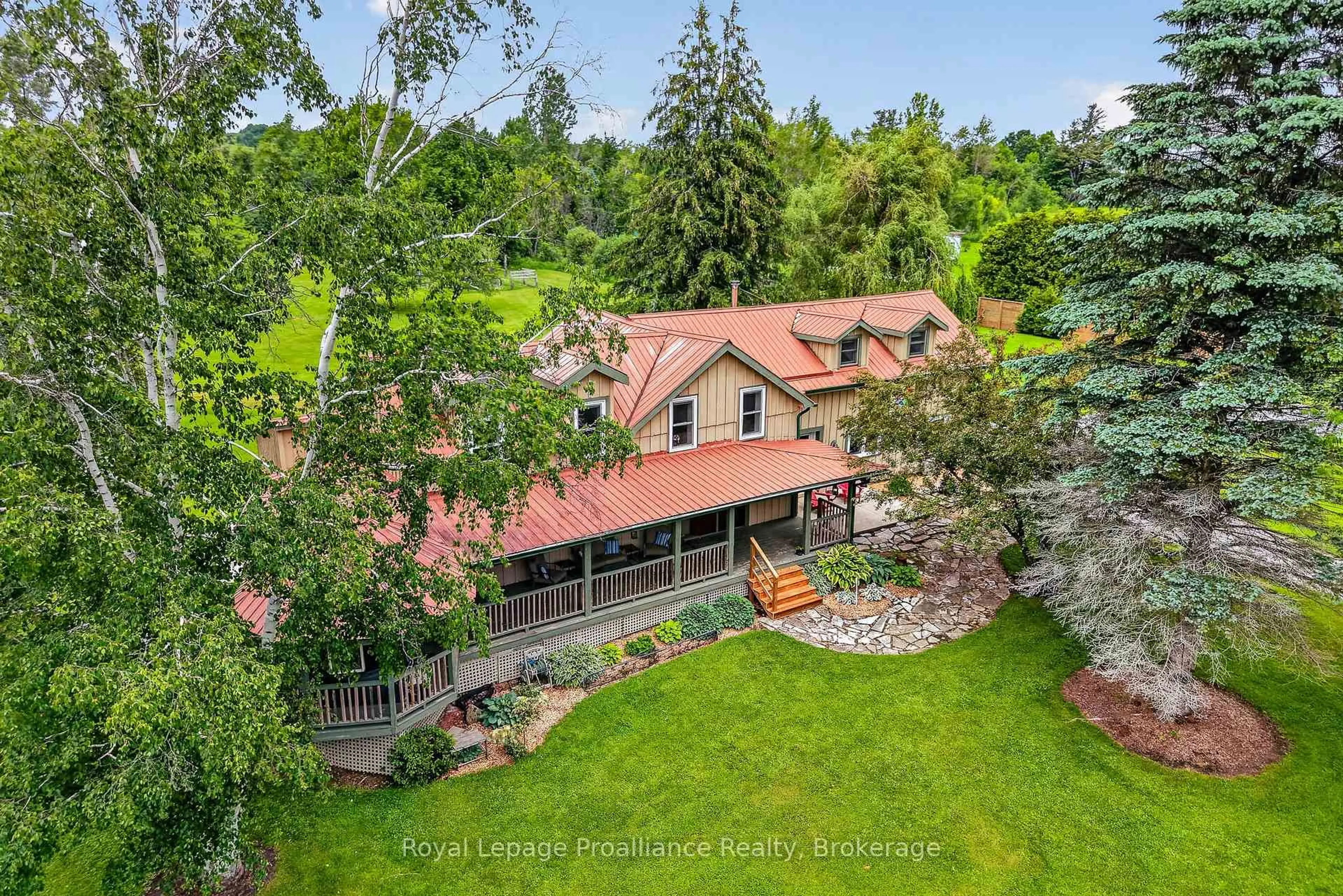 A pic from outside/outdoor area/front of a property/back of a property/a pic from drone, mountain view for 3570 Shelter Valley Rd, Alnwick/Haldimand Ontario K0K 2G0