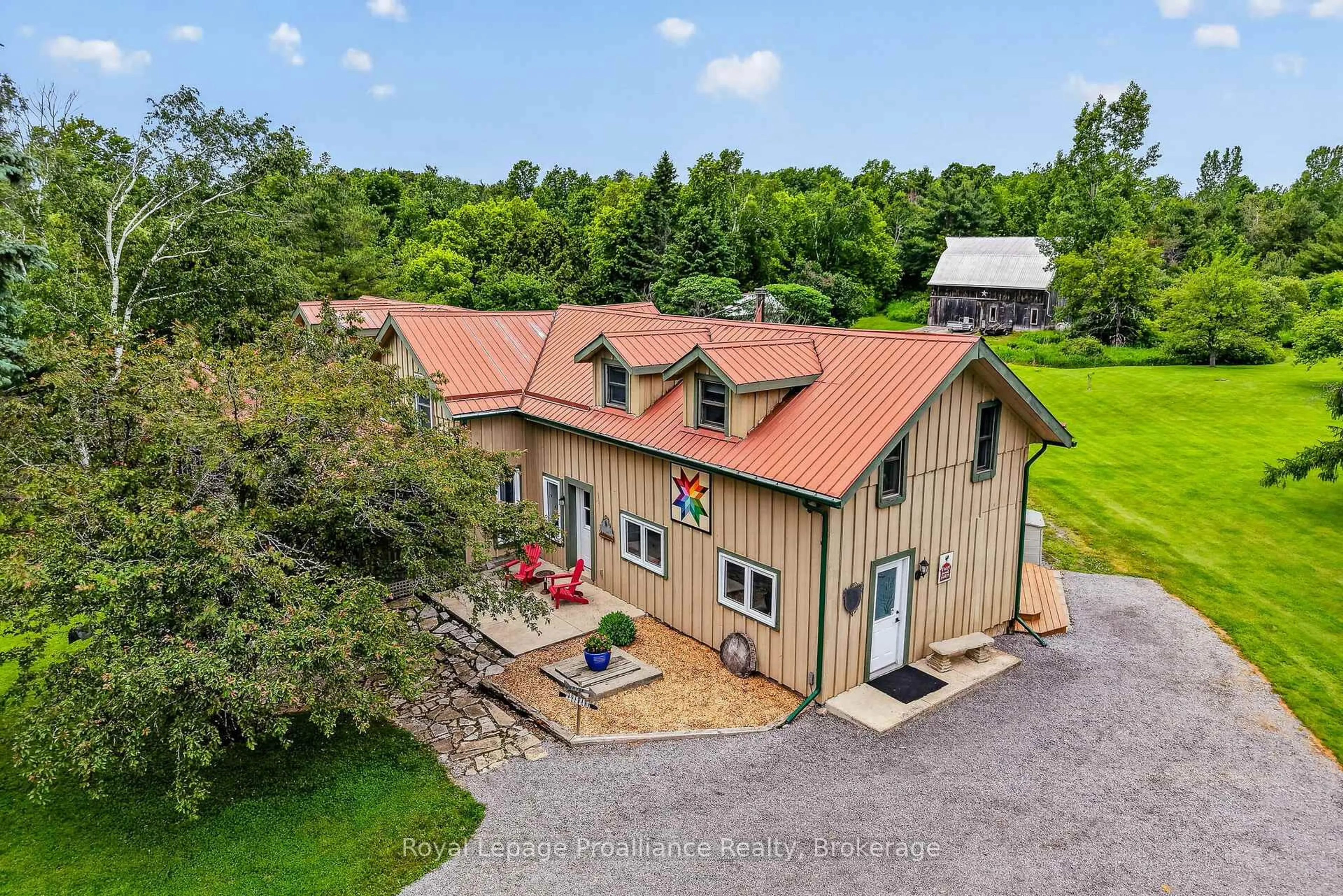 A pic from outside/outdoor area/front of a property/back of a property/a pic from drone, building for 3570 Shelter Valley Rd, Alnwick/Haldimand Ontario K0K 2G0