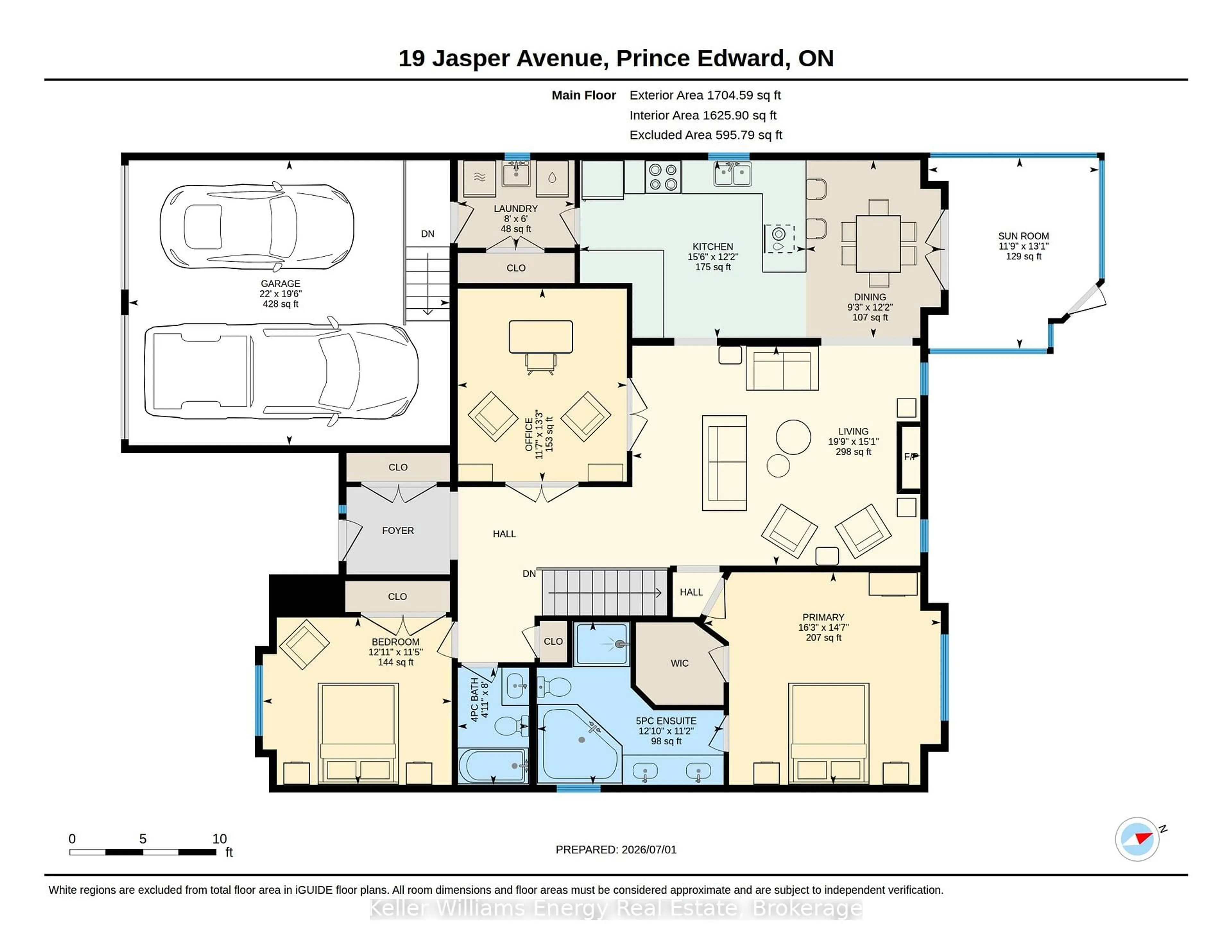 Floor plan for 19 Jasper Ave, Prince Edward County Ontario K0K 2T0