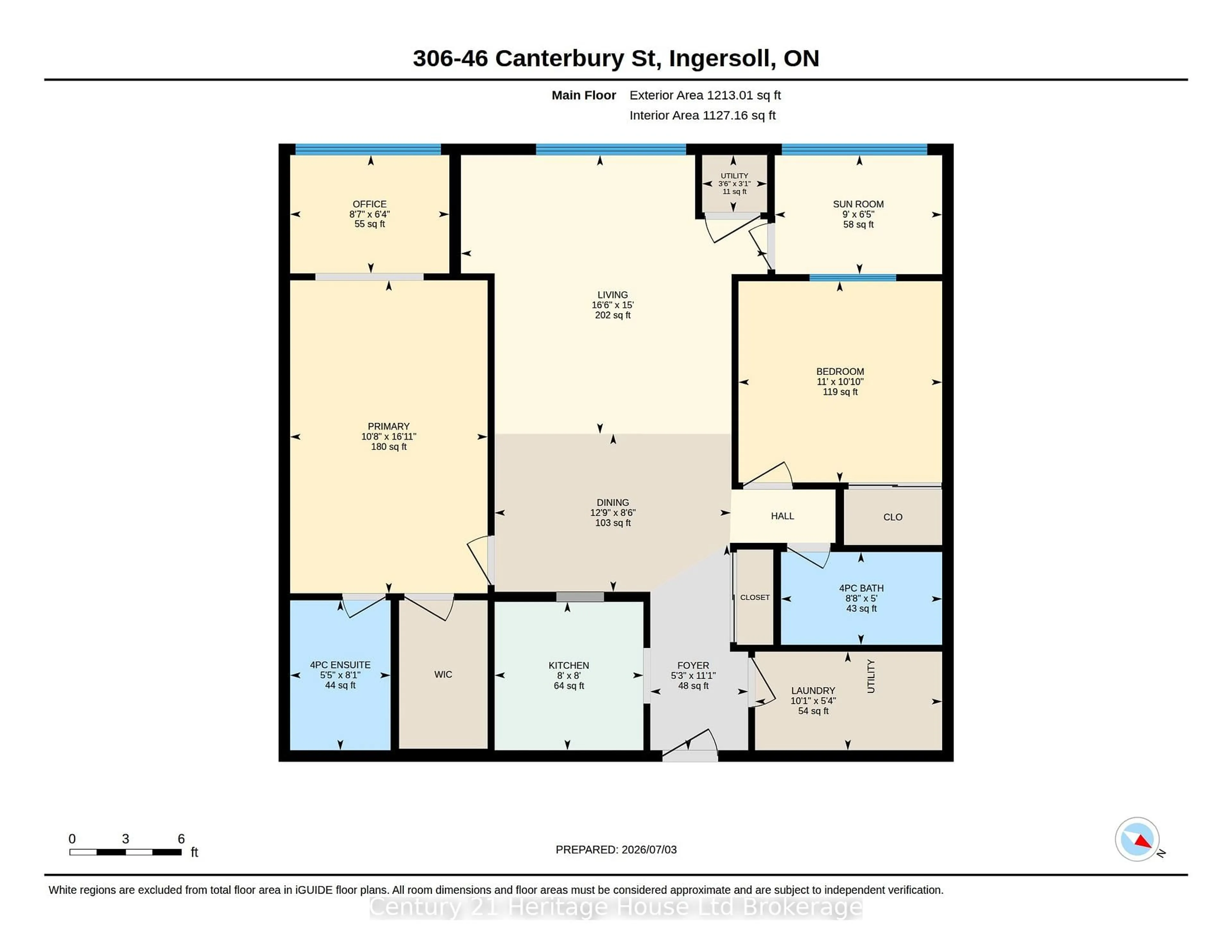 Floor plan for 46 Canterbury St #306, Ingersoll Ontario N5C 1C4