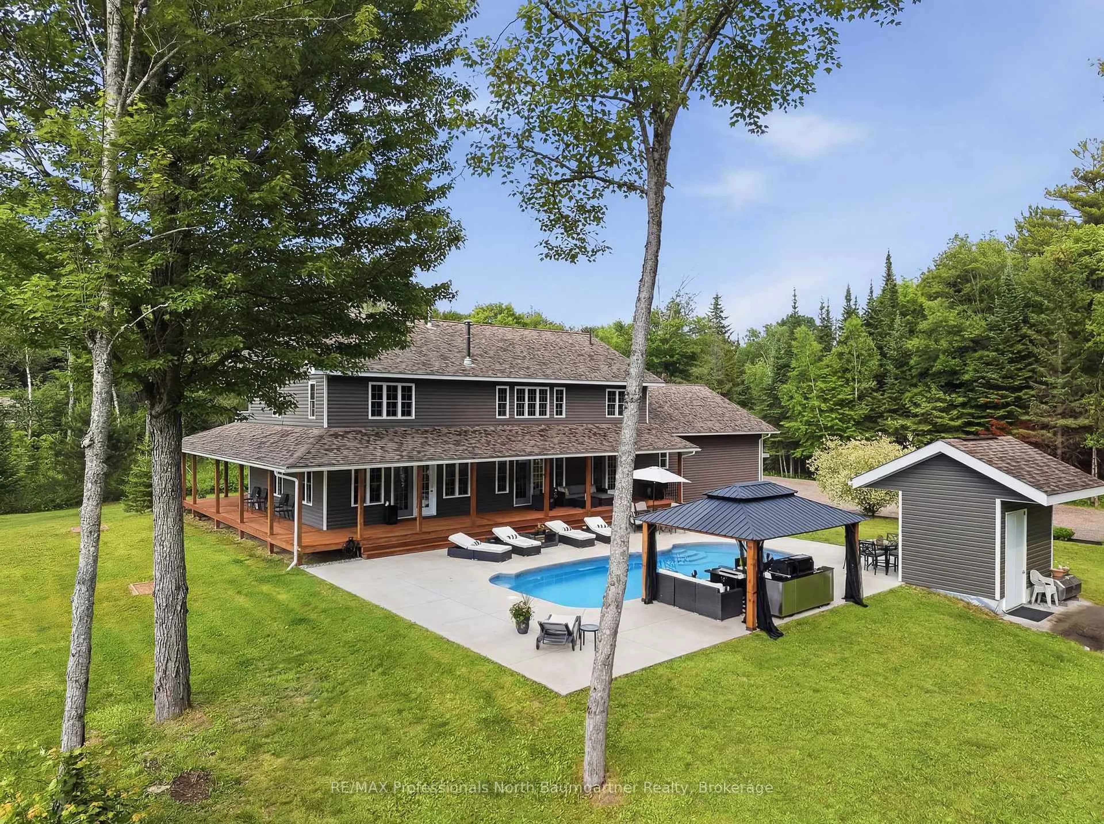 A pic from outside/outdoor area/front of a property/back of a property/a pic from drone, unknown for 12688 Highway 118, Dysart et al Ontario K0M 1S0