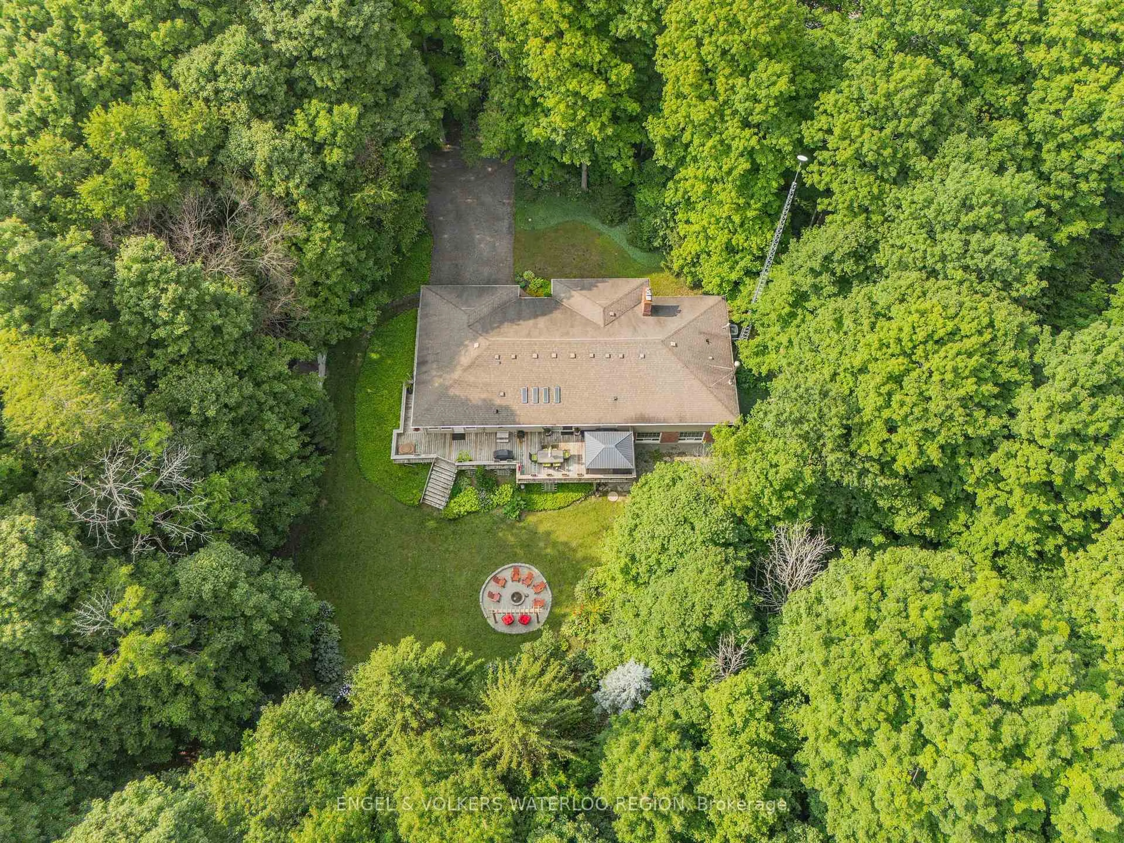 A pic from outside/outdoor area/front of a property/back of a property/a pic from drone, forest/trees view for 1283 Wilby Rd, Wilmot Ontario N0B 2L0