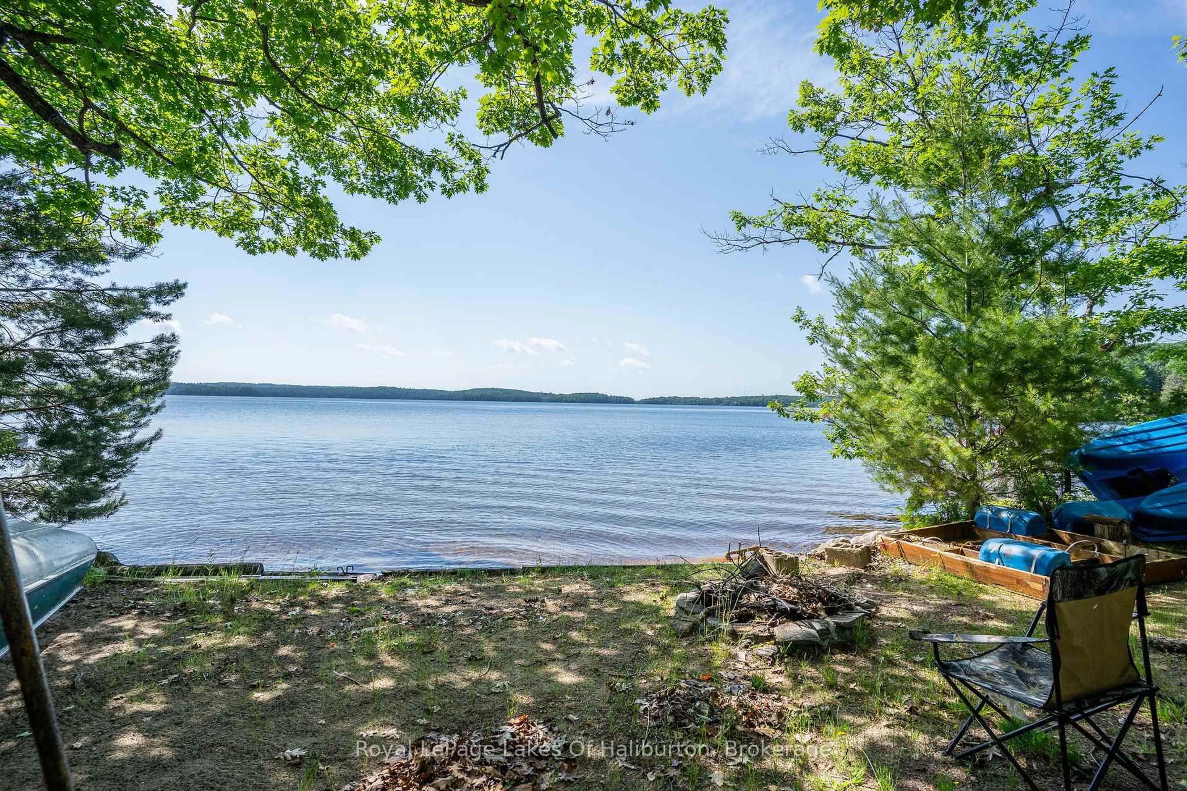 Patio, water/lake/river/ocean view for 1079 Halls Lake Rd, Algonquin Highlands Ontario K0M 1S0