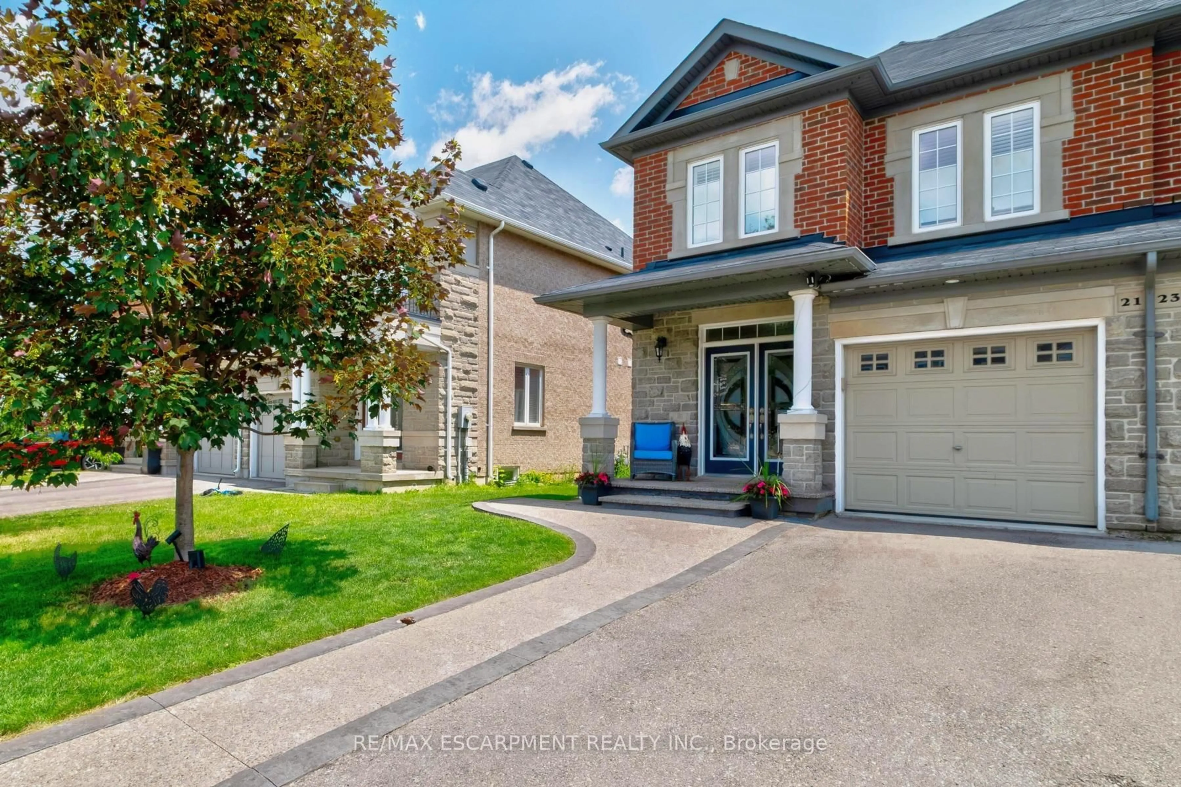 Home with brick exterior material, street for 21 Summerberry Way, Hamilton Ontario L9B 0G2