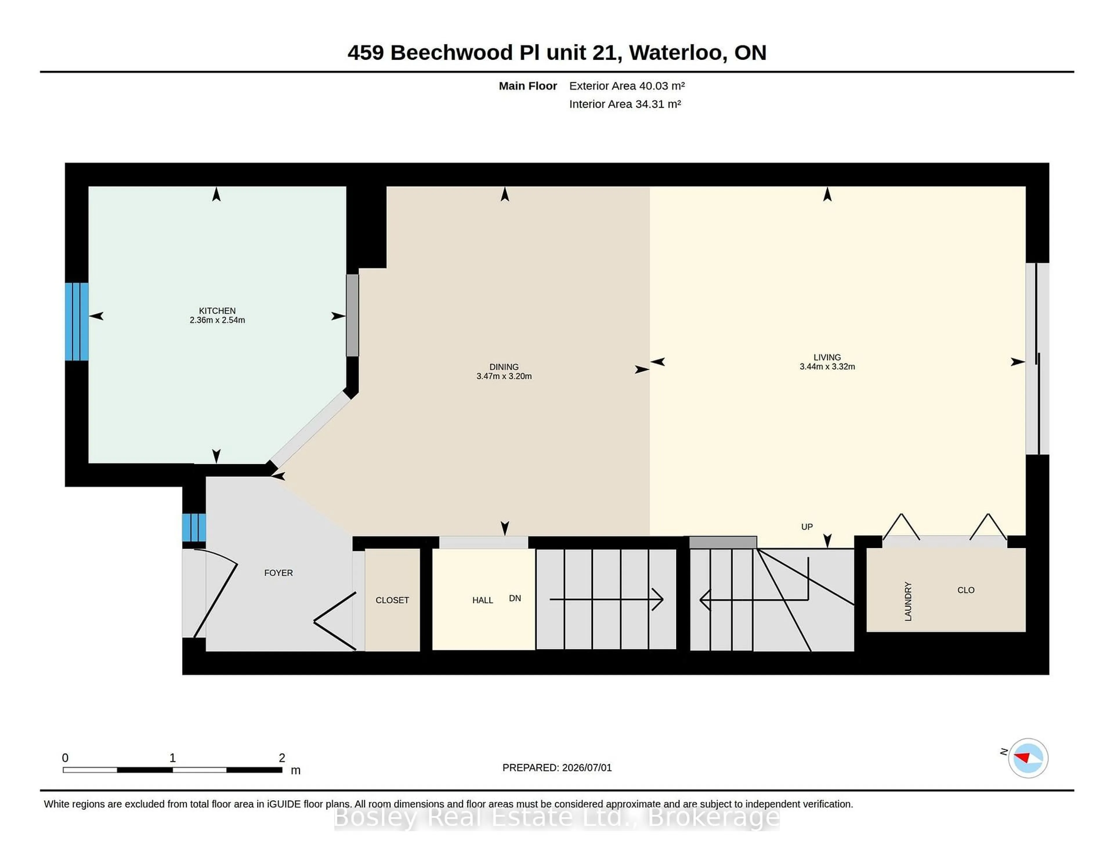 Floor plan for 459 Beechwood Pl #21, Waterloo Ontario N2T 2N8