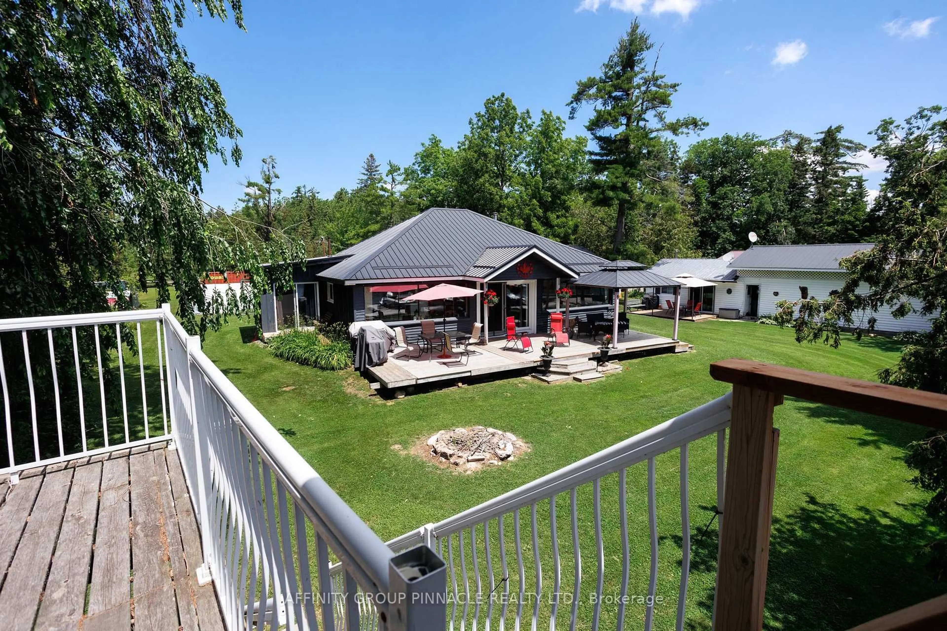 A pic from outside/outdoor area/front of a property/back of a property/a pic from drone, water/lake/river/ocean view for 34 Coldstream Rd, Kawartha Lakes Ontario K0M 1N0