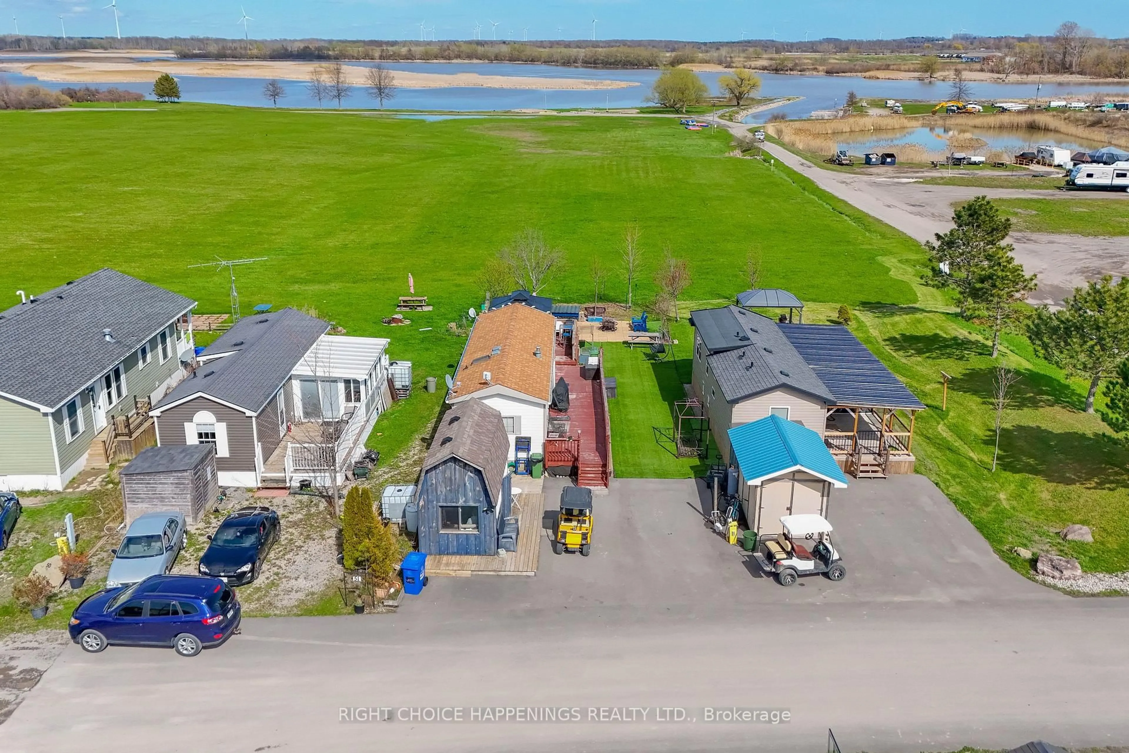 A pic from outside/outdoor area/front of a property/back of a property/a pic from drone, water/lake/river/ocean view for 659 Port Maitland Rd #52, Haldimand Ontario N1A 2W6