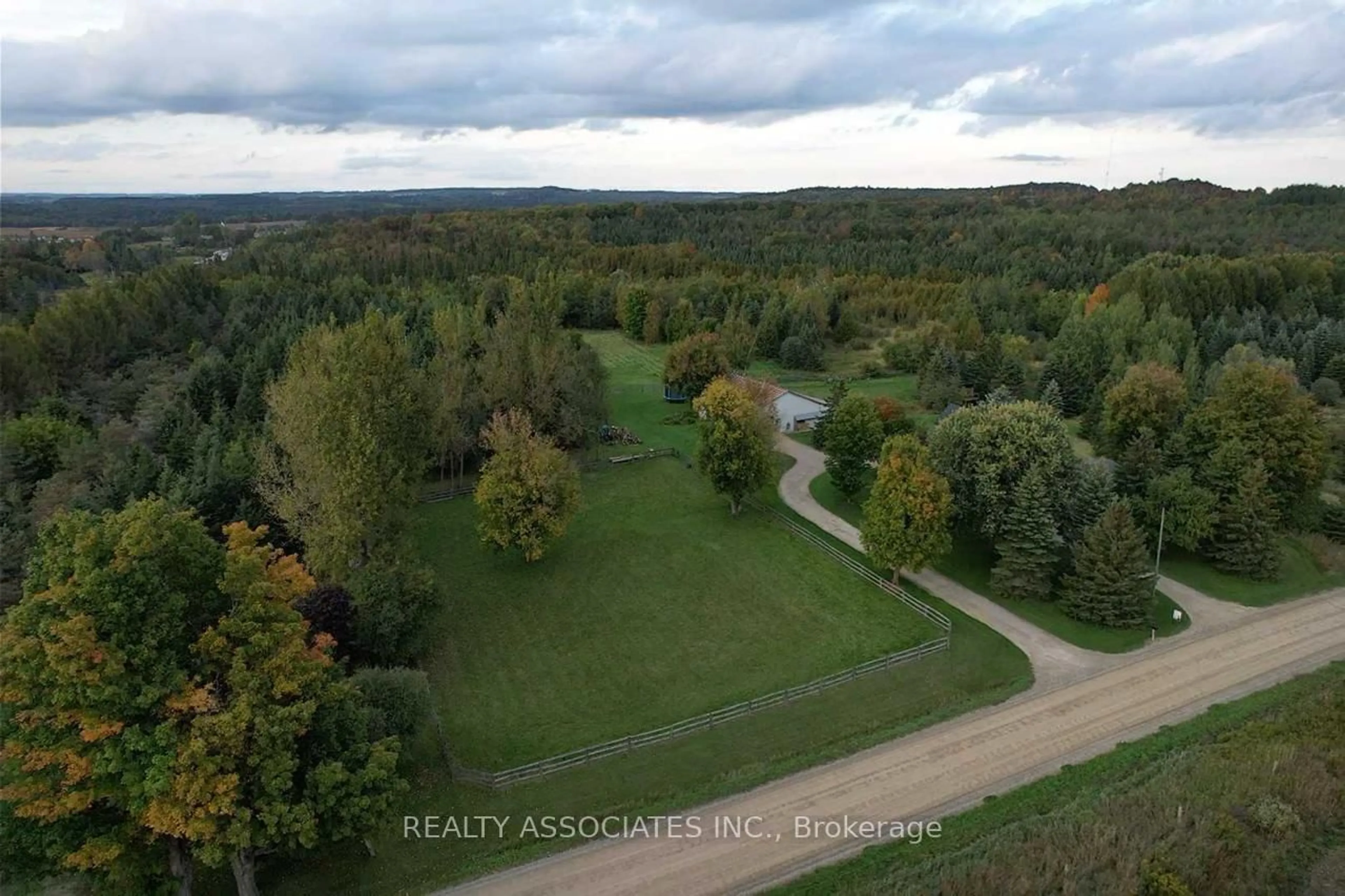 A pic from outside/outdoor area/front of a property/back of a property/a pic from drone, forest/trees view for 486289 30th Sdrd, Mono Ontario L9V 1G7