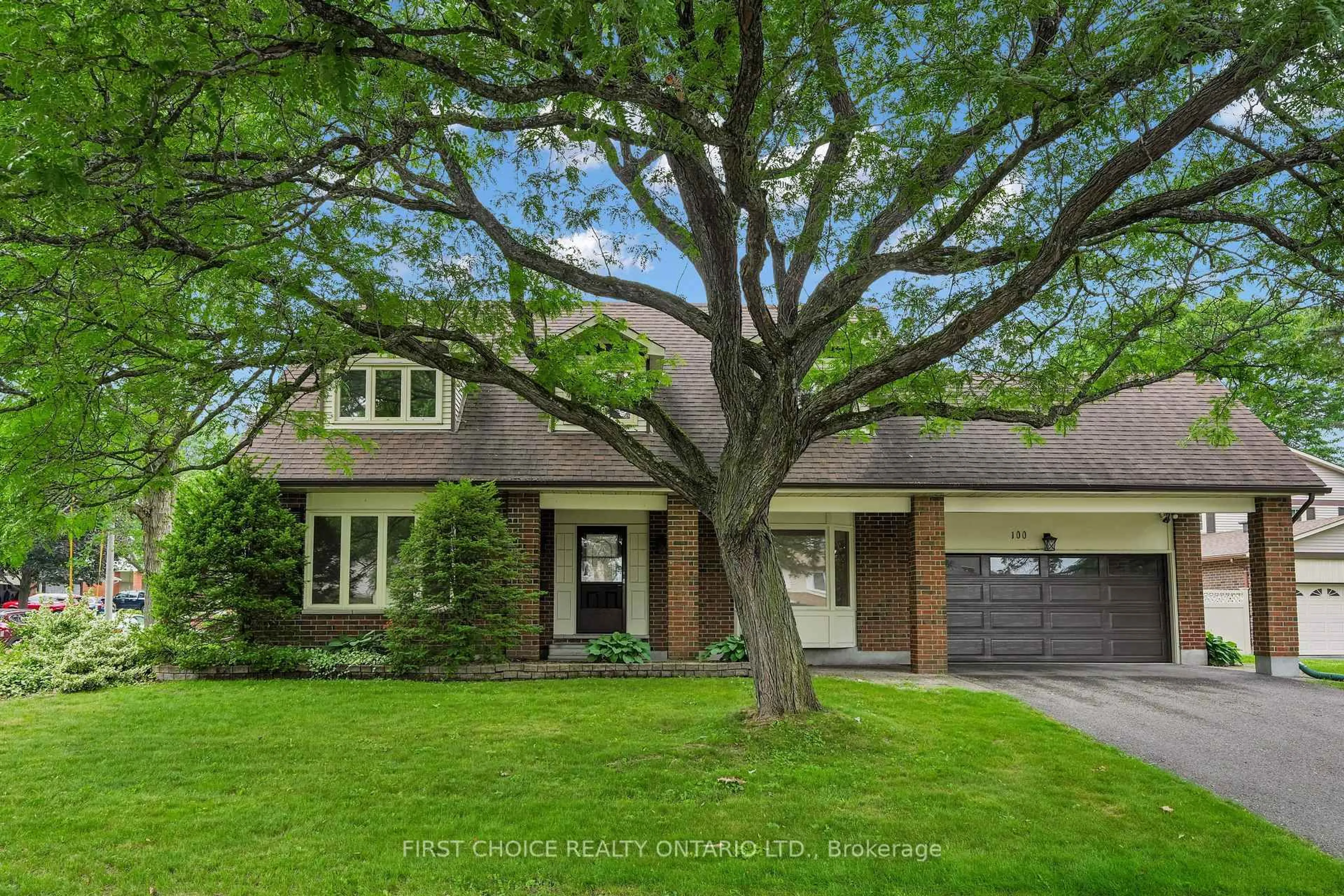 Home with brick exterior material, street for 100 Waxwing Dr, Ottawa Ontario K1V 9H2