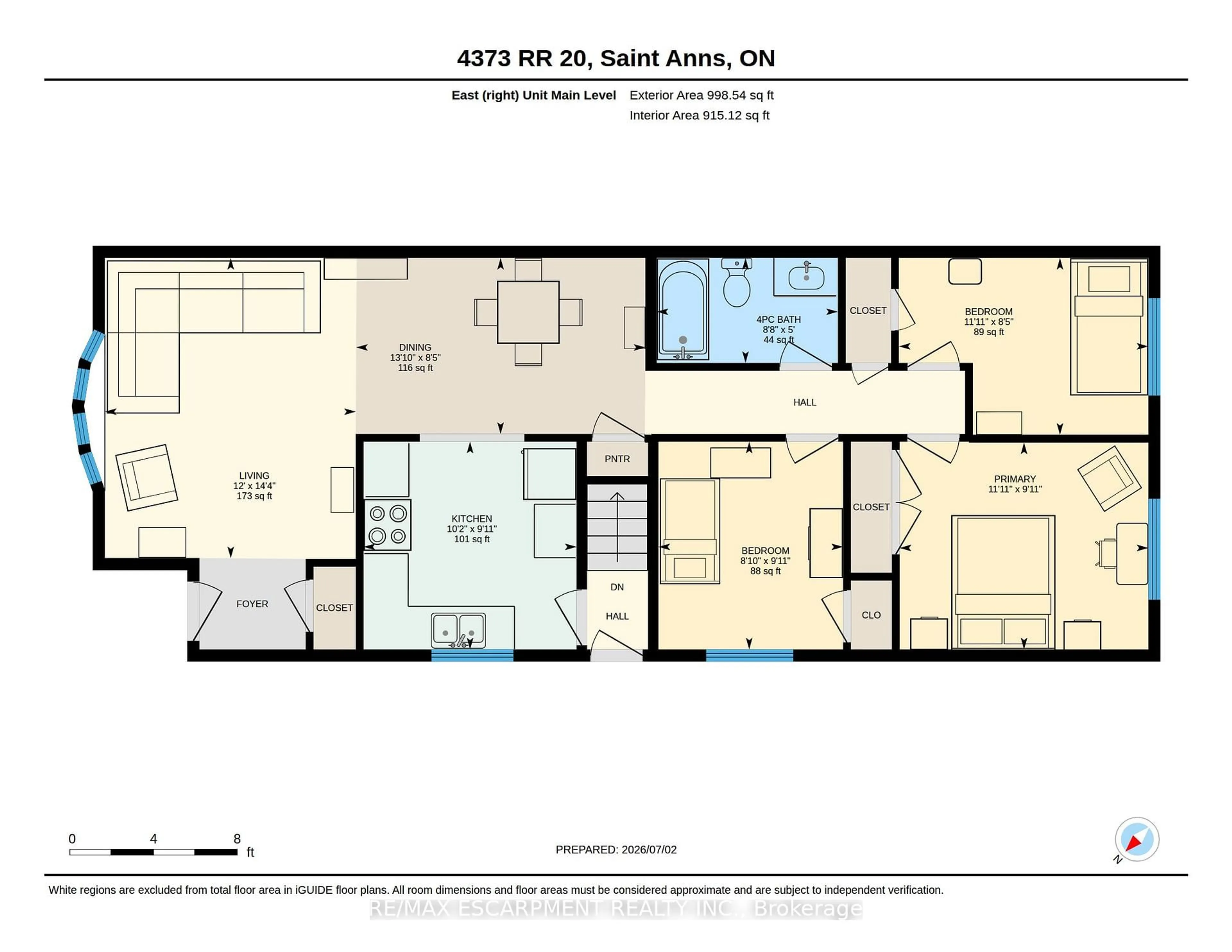 Floor plan for 4373 Regional Road 20, West Lincoln Ontario L0R 1Y0
