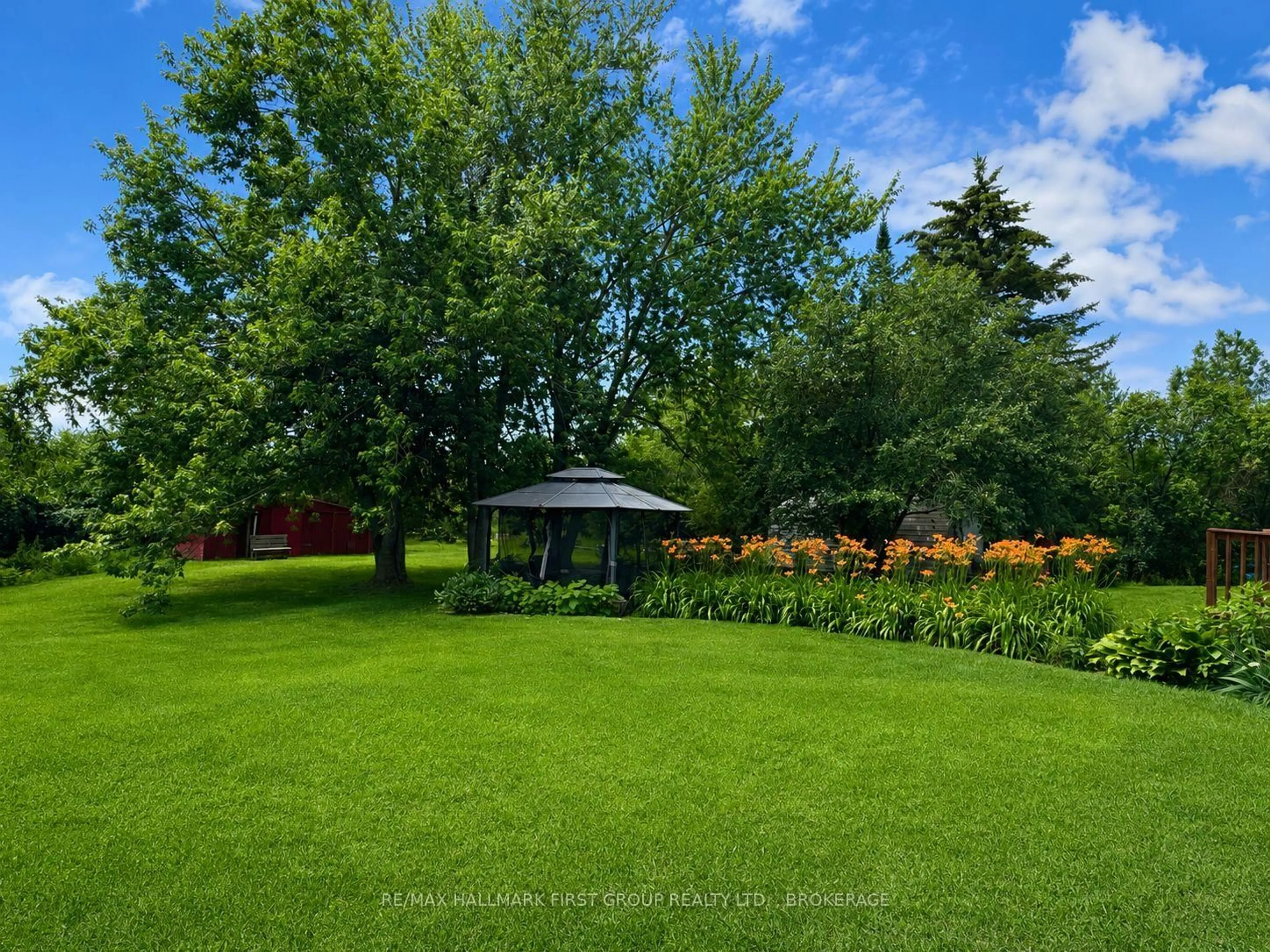 A pic from outside/outdoor area/front of a property/back of a property/a pic from drone, forest/trees view for 1283 Asselstine Rd, Perth Road Ontario K0H 2L0