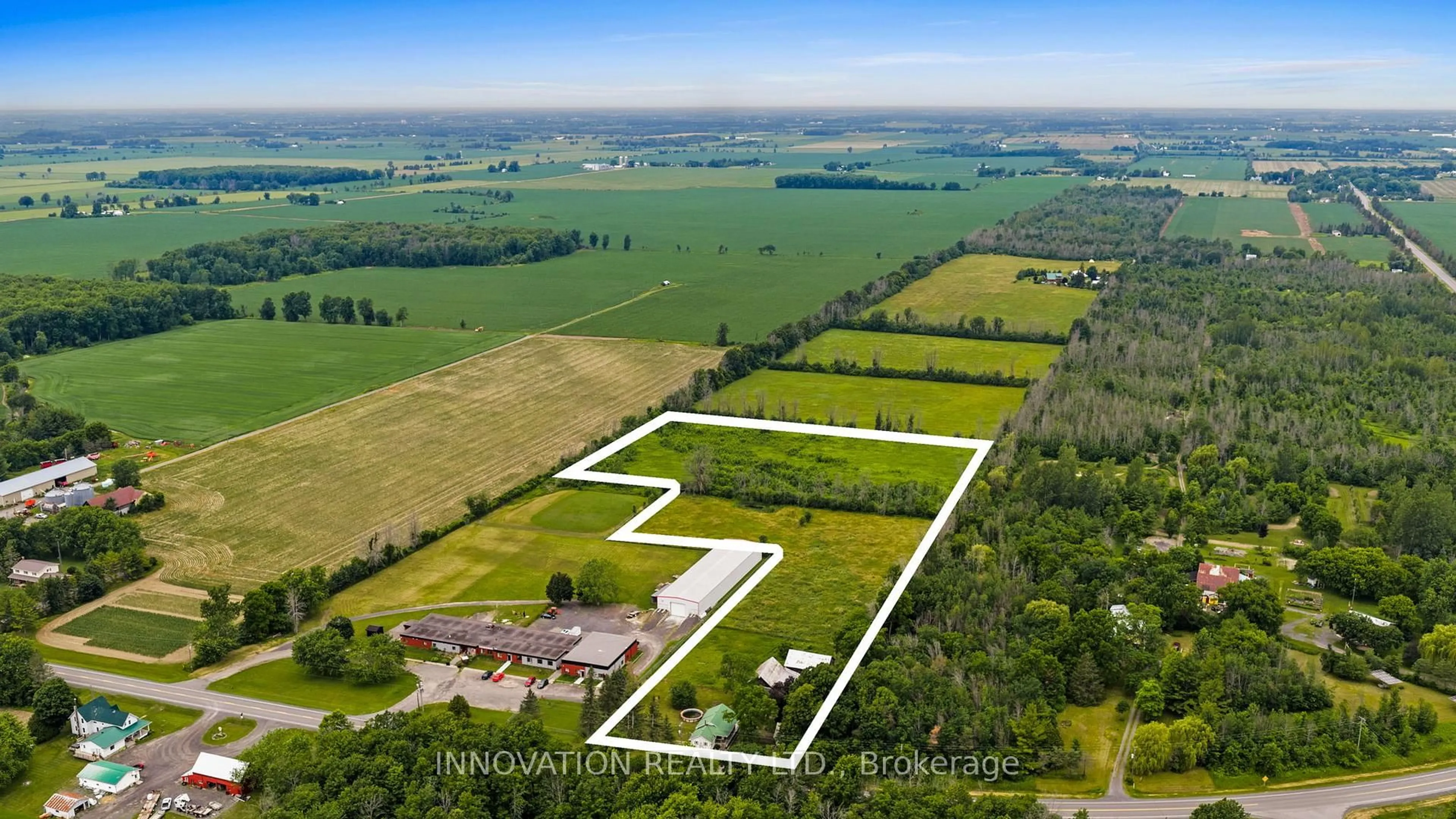 A pic from outside/outdoor area/front of a property/back of a property/a pic from drone, unknown for 3866 County rd 7 Rd, South Dundas Ontario K0C 1H0