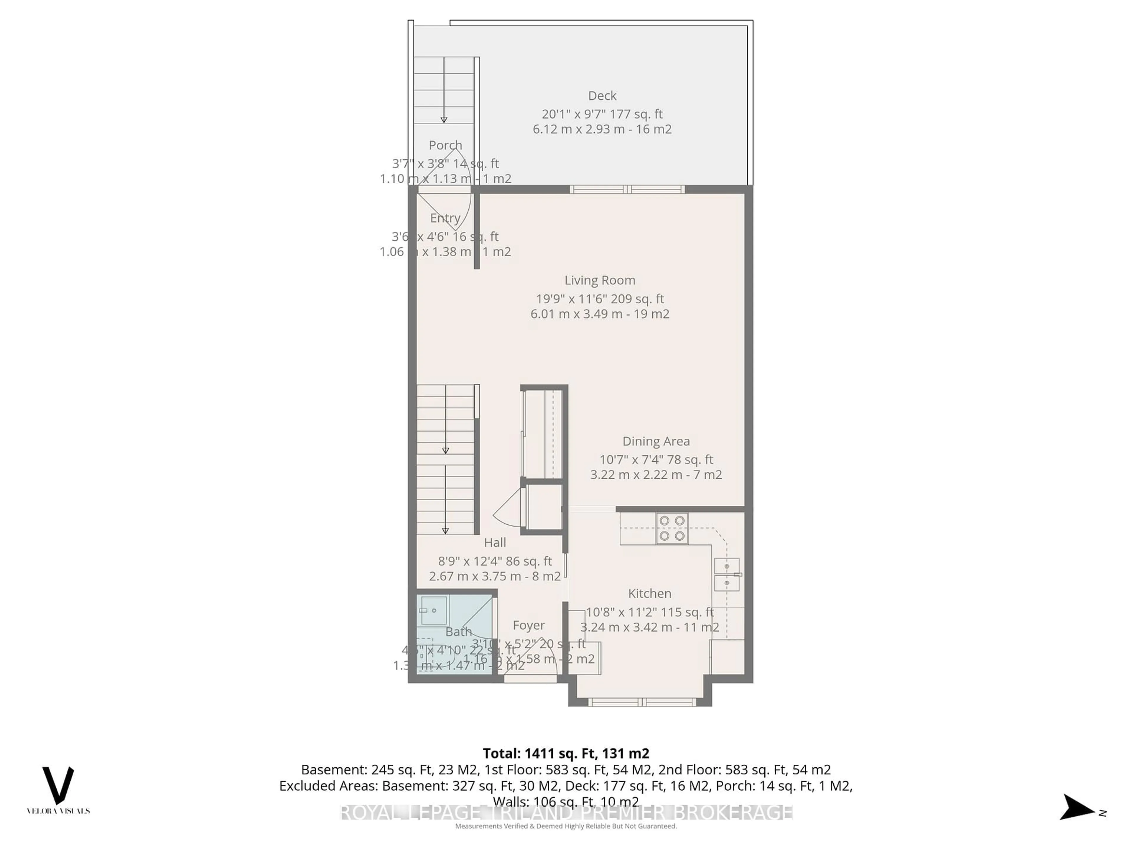 Floor plan for 135 Belmont Dr #4, London South Ontario N6J 4J3