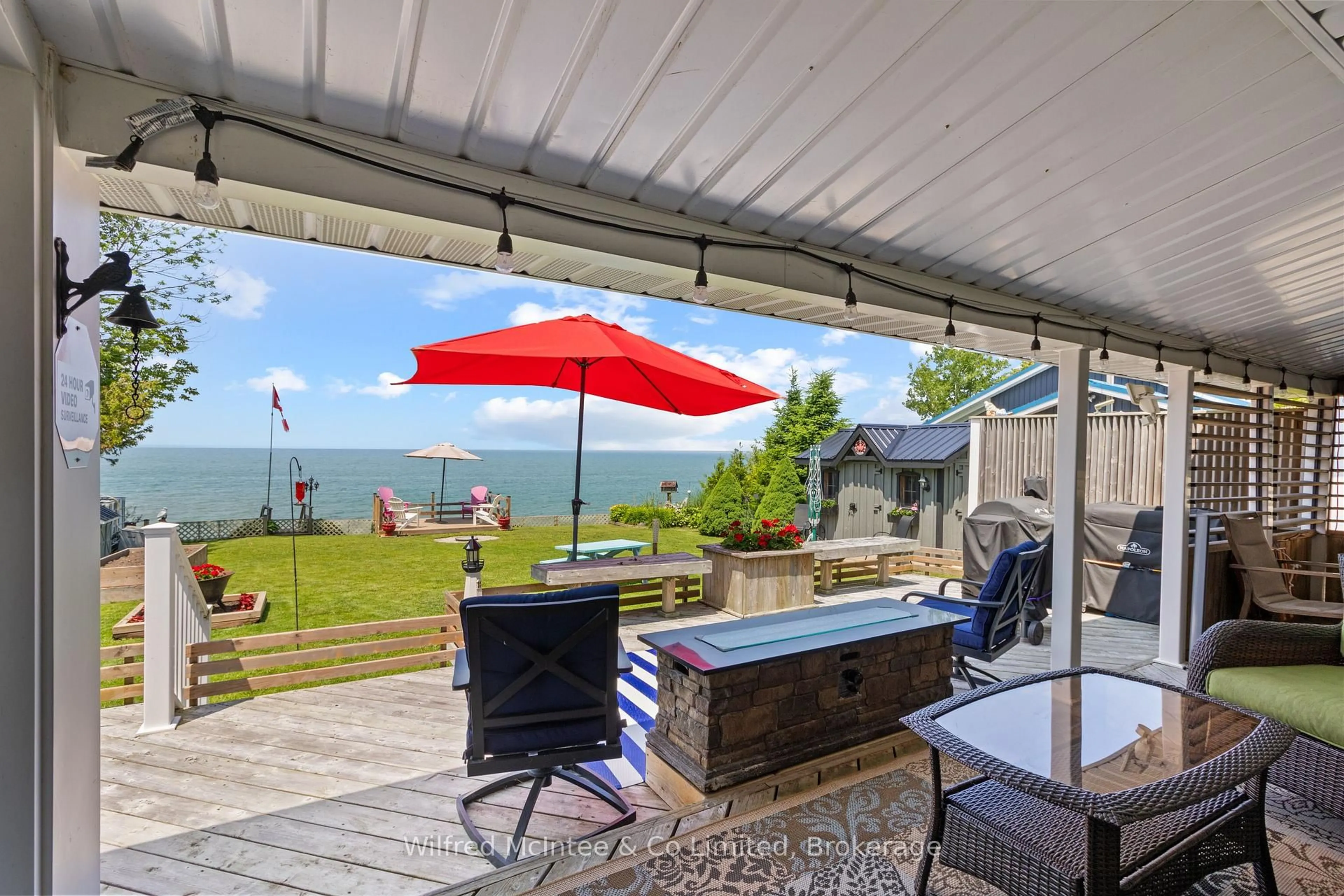 Patio, water/lake/river/ocean view for 509 Bruce Road 13, Native Leased Lands Ontario N0H 2L0