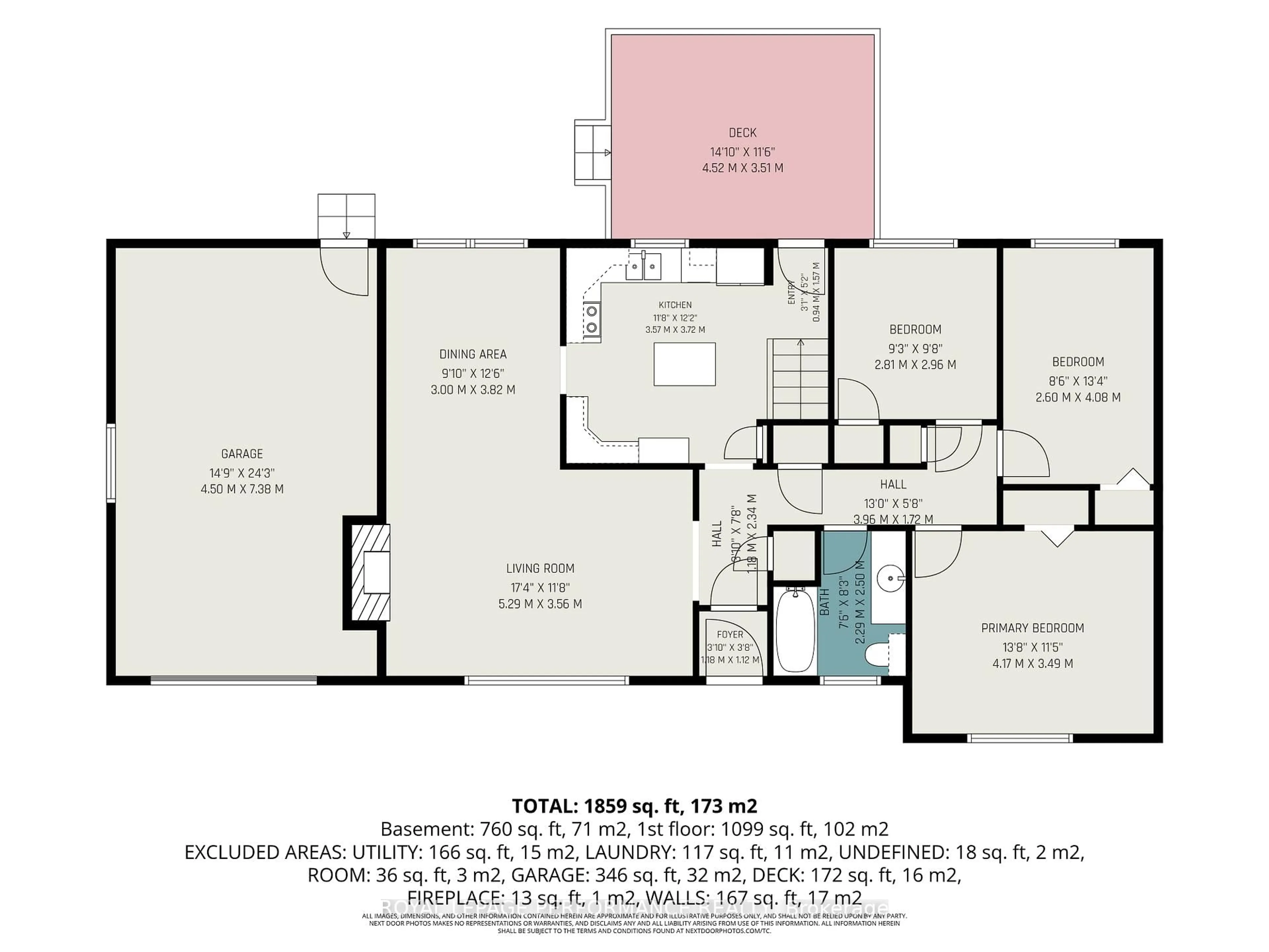 Floor plan for 531 Blossom Park Dr, Cornwall Ontario K6H 5N1