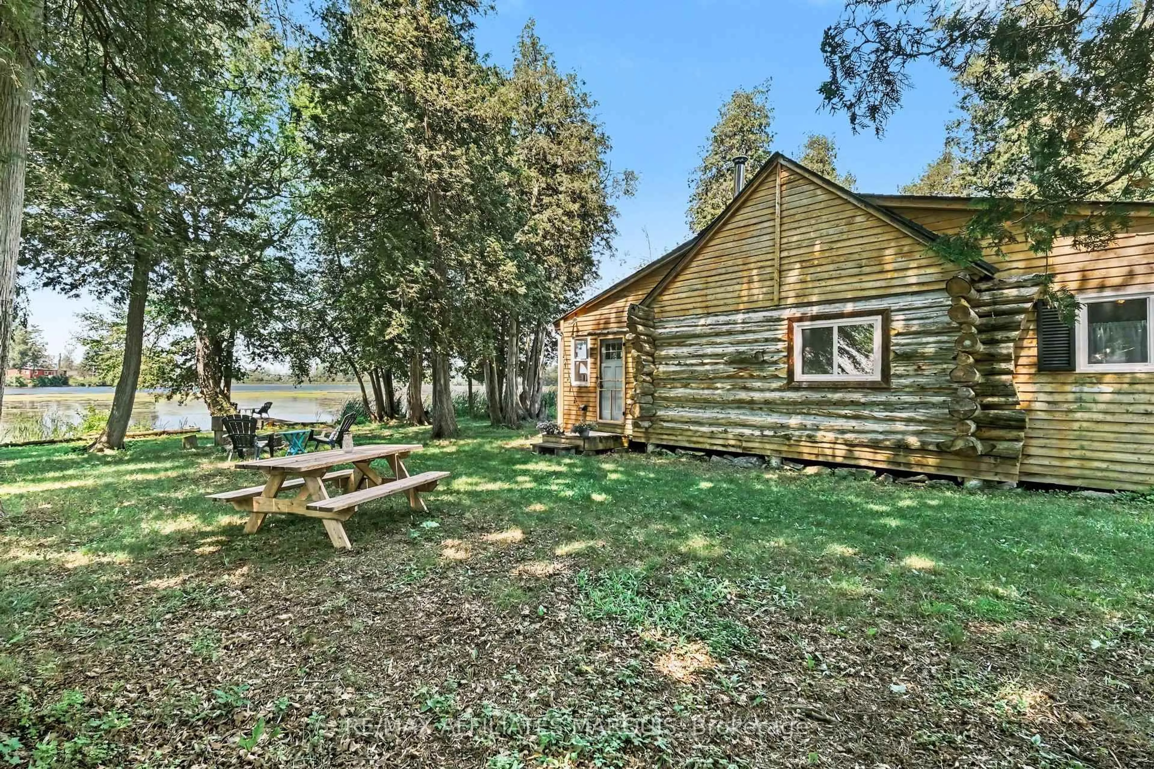 Patio, water/lake/river/ocean view for 388 Cottage Rd, Smiths Falls Ontario K7A 5B8