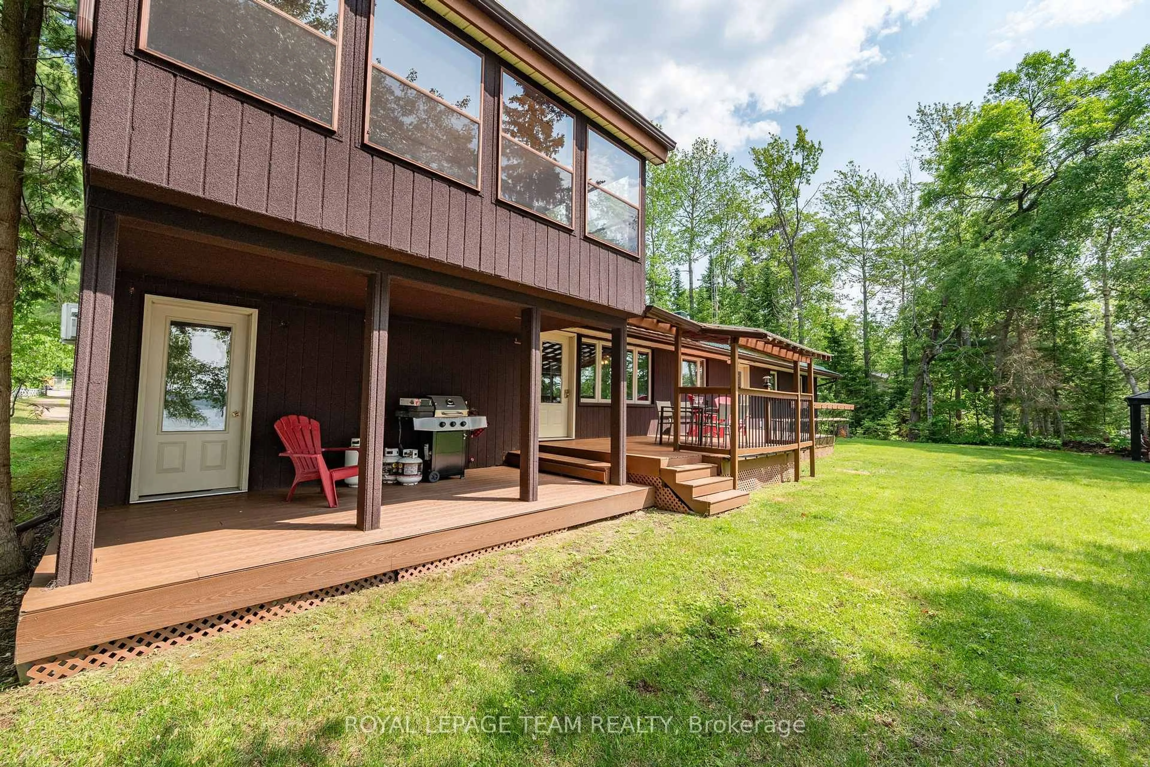 Patio, water/lake/river/ocean view for 42165 Combermere Rd, Barry's Bay Ontario K0J 1B0