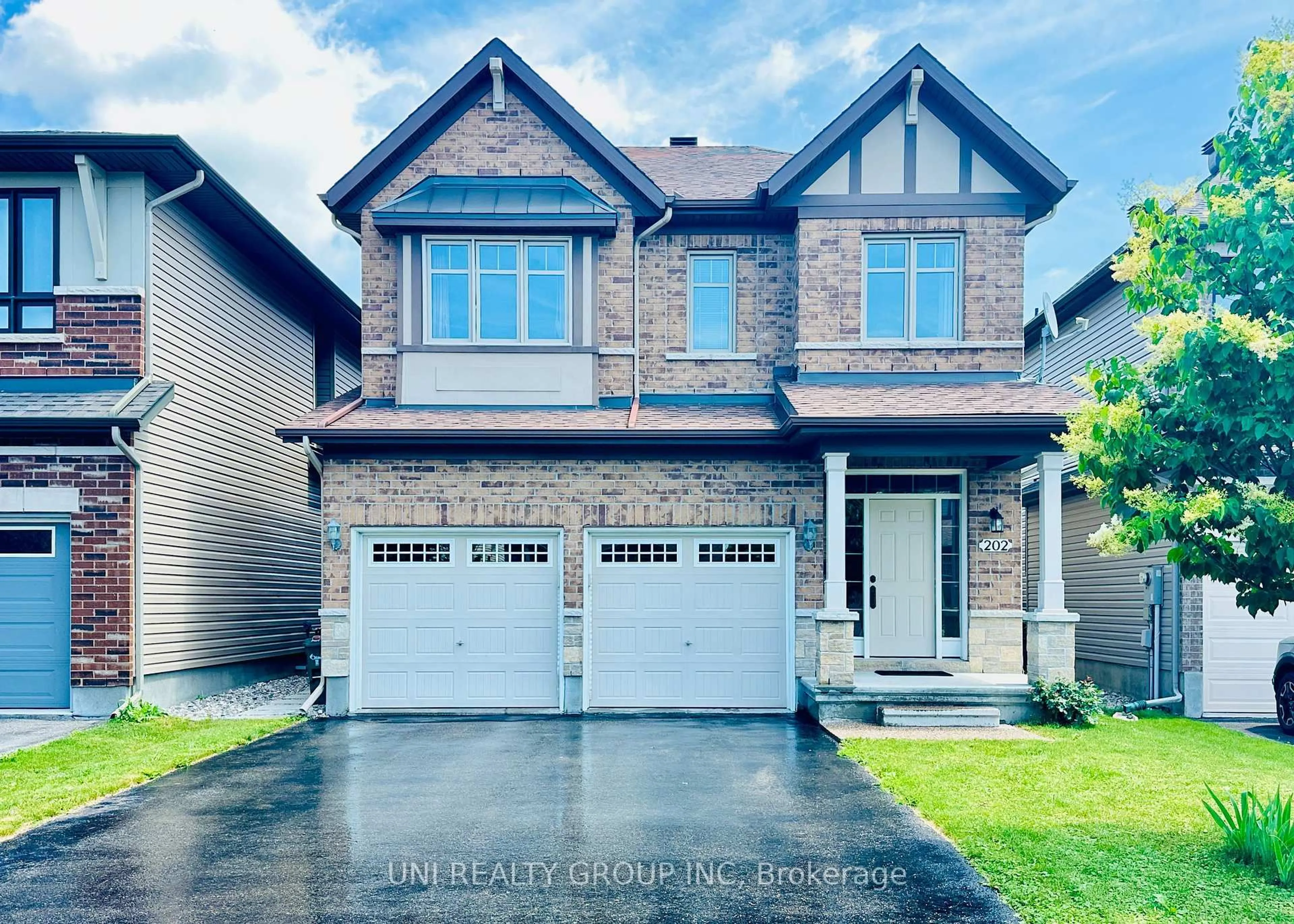 Home with brick exterior material, street for 202 Mareth Way, Ottawa Ontario K4M 0C9
