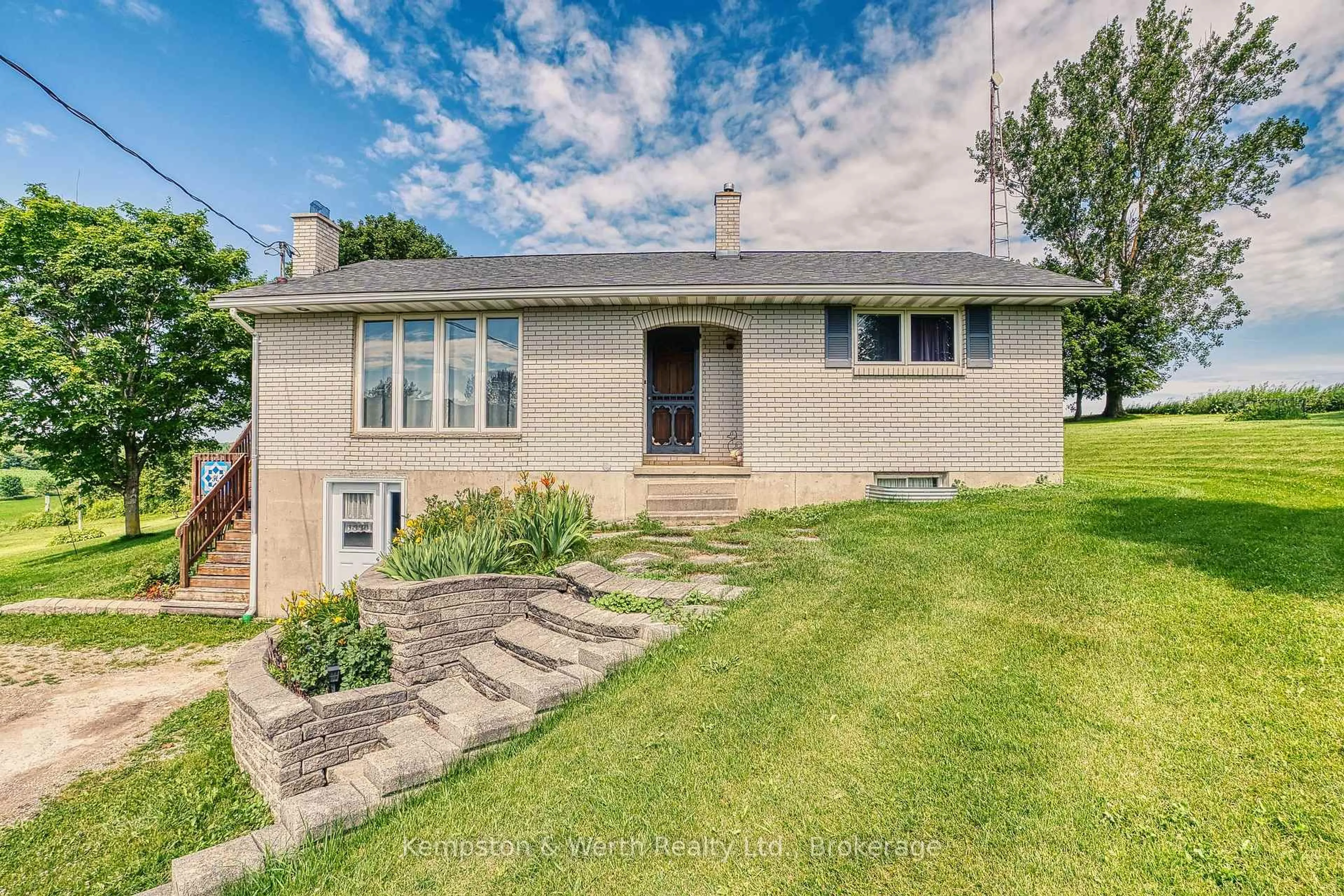 A pic from outside/outdoor area/front of a property/back of a property/a pic from drone, street for 8660 146 Rd, North Perth Ontario N0G 1Y0