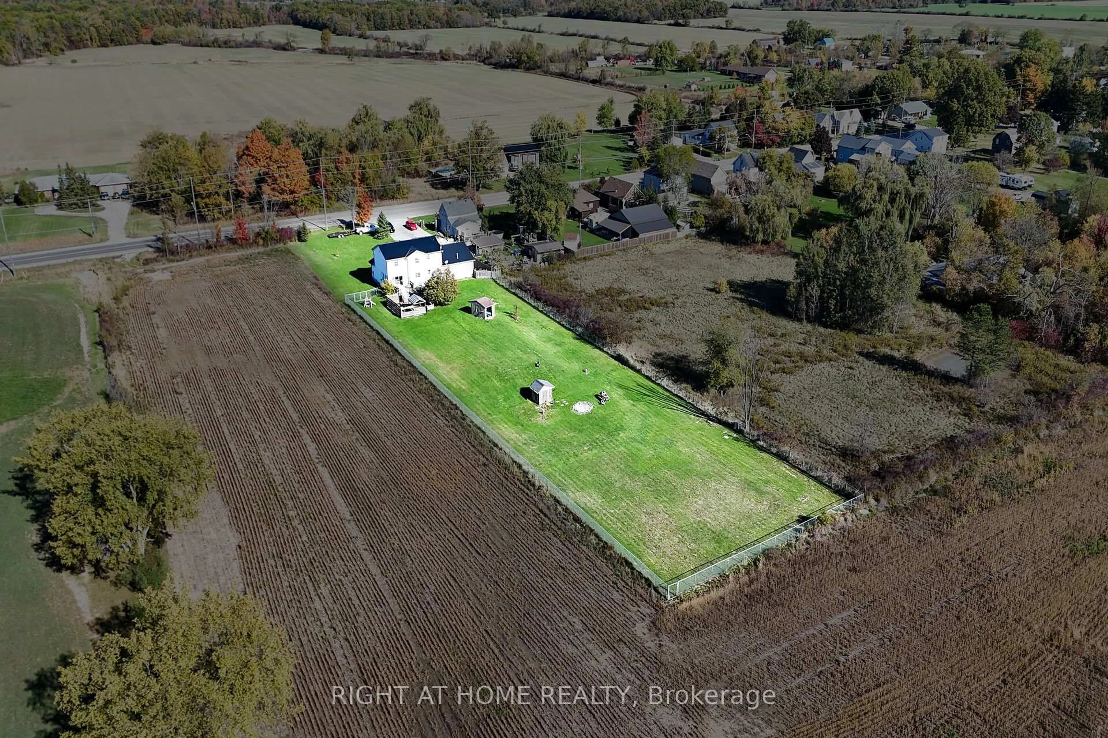 A pic from outside/outdoor area/front of a property/back of a property/a pic from drone, unknown for 8 Talbot Rd, Haldimand Ontario N0A 1C0