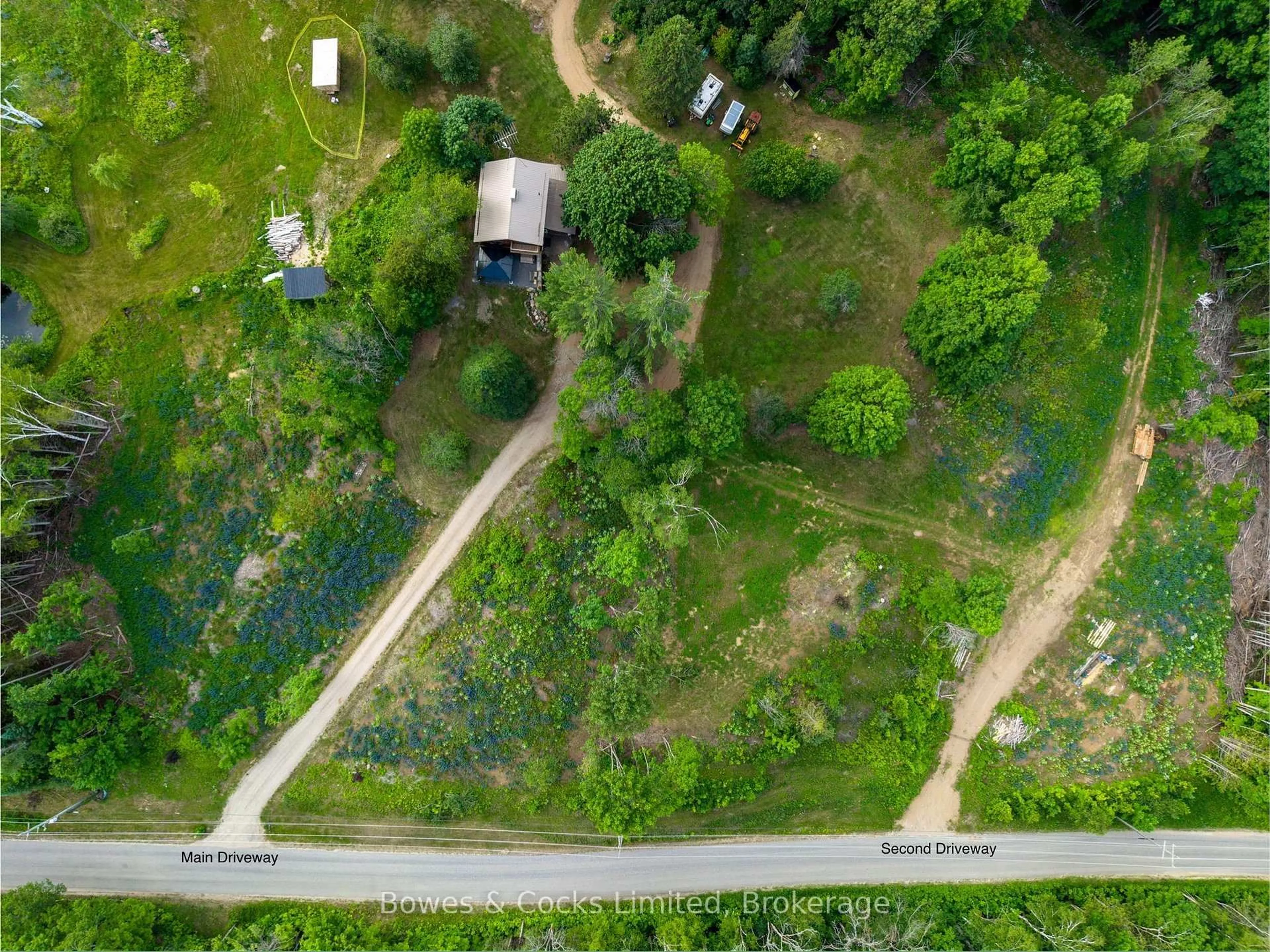 A pic from outside/outdoor area/front of a property/back of a property/a pic from drone, forest/trees view for 2885 Lower Faraday Rd, Coe Hill Ontario K0L 1P0