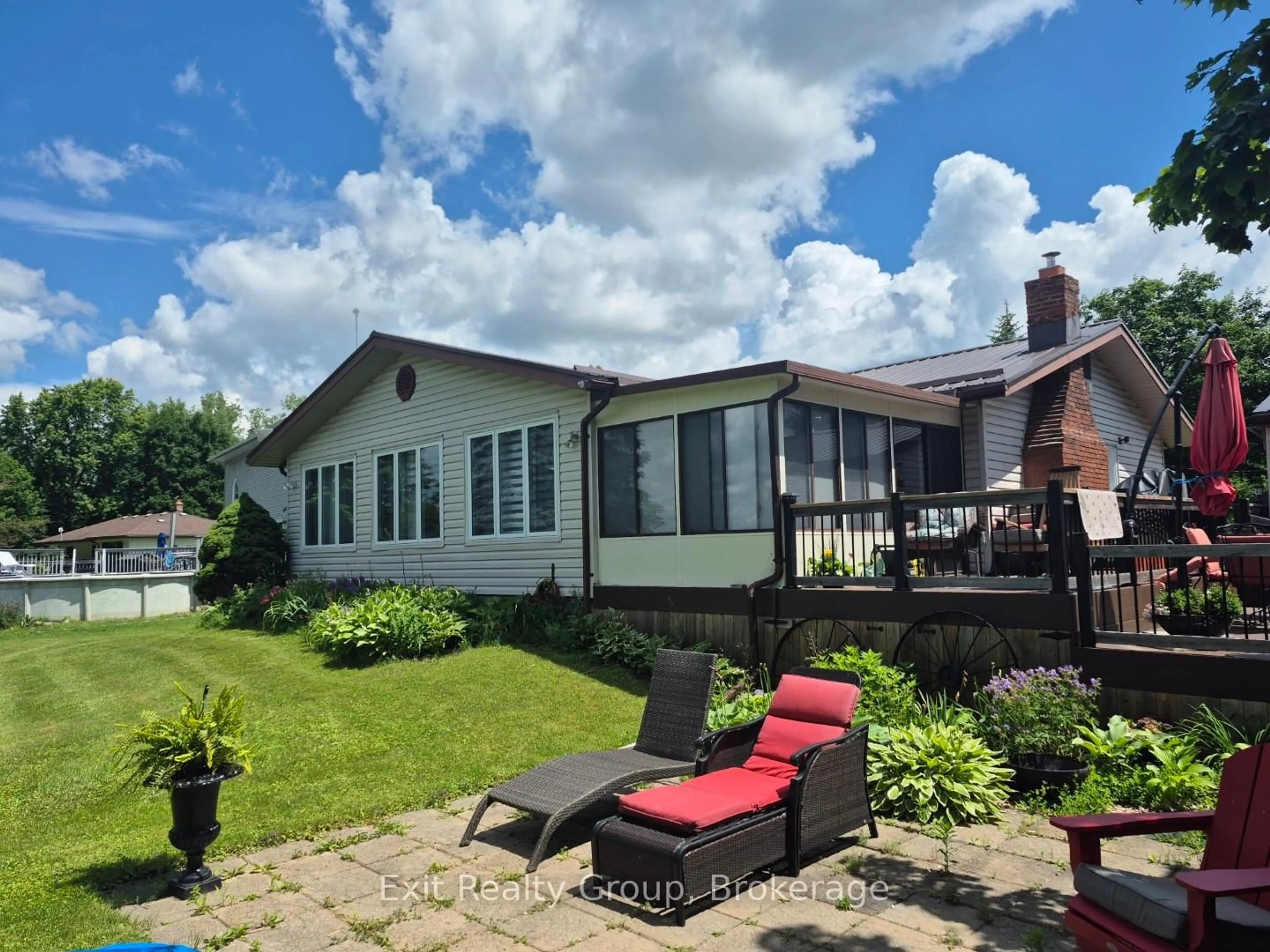 A pic from outside/outdoor area/front of a property/back of a property/a pic from drone, water/lake/river/ocean view for 66 Rodgers Rd, Trent Hills Ontario K0K 2C0