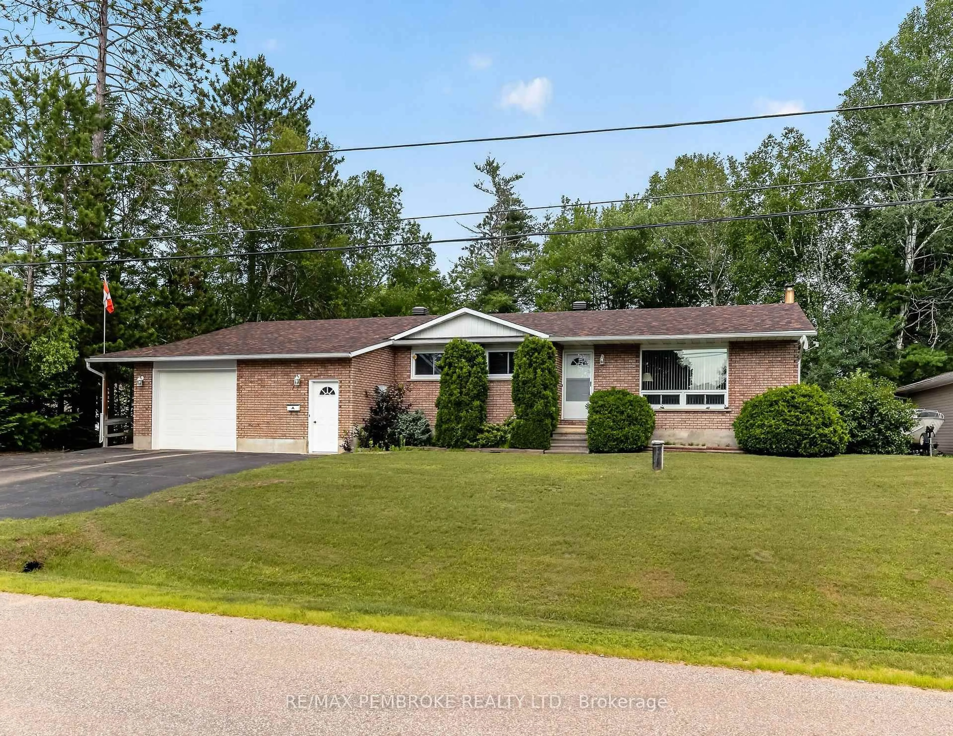 Home with brick exterior material, street for 7 Martin St, Chalk River Ontario K0J 1J0