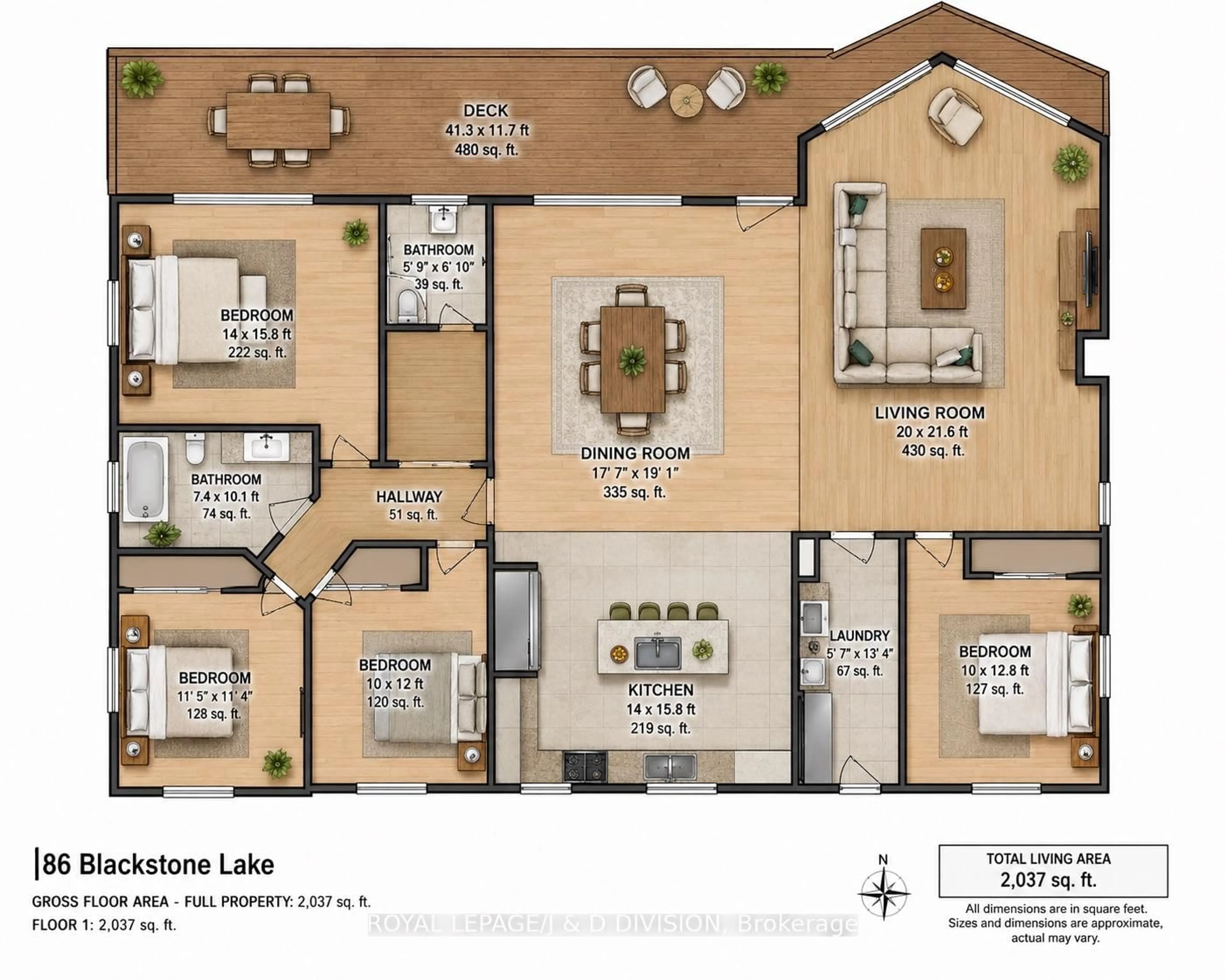 Floor plan for 186 Blackstone Lake, Water, The Archipelago Ontario P2A 0B7
