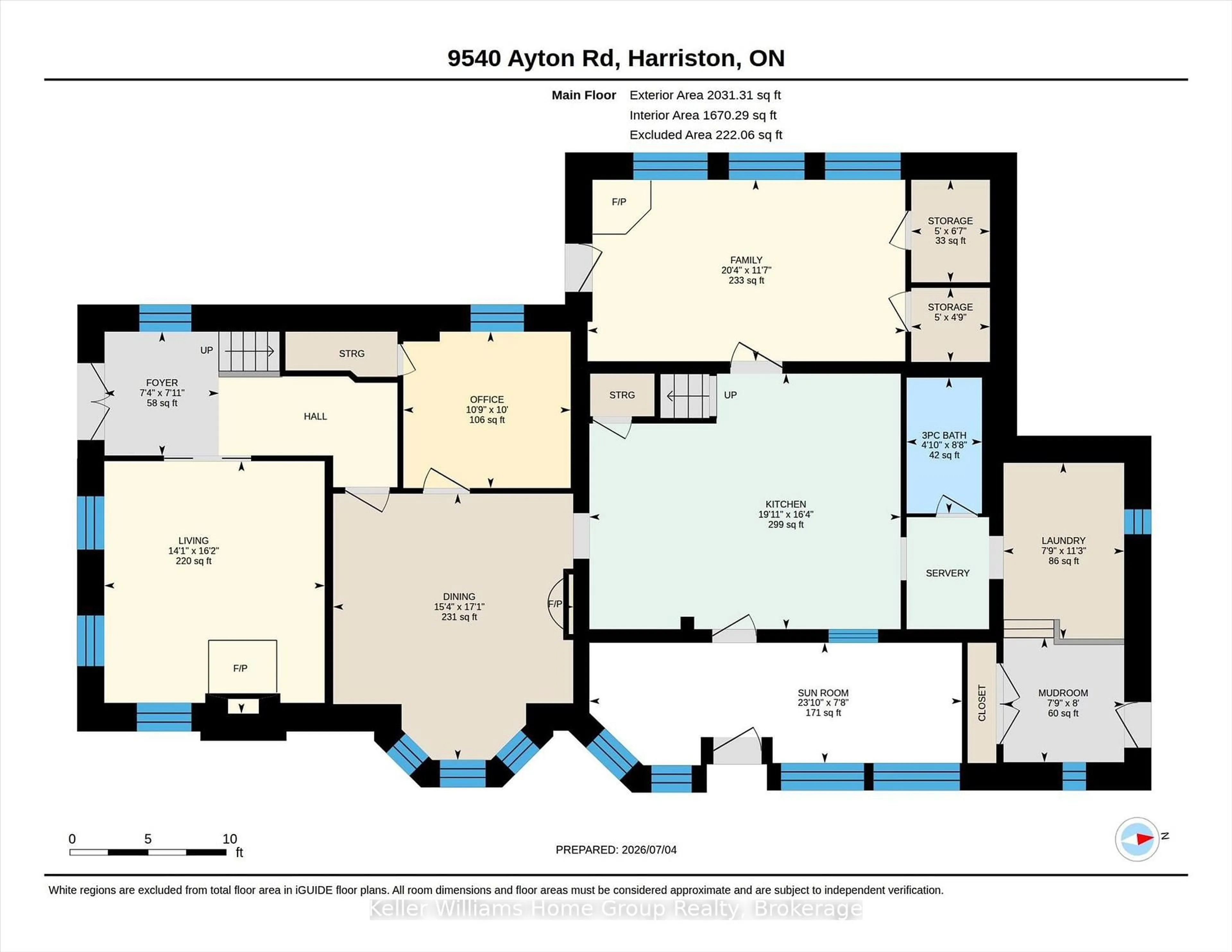 Floor plan for 9540 Ayton Rd, Minto Ontario N0G 1Z0