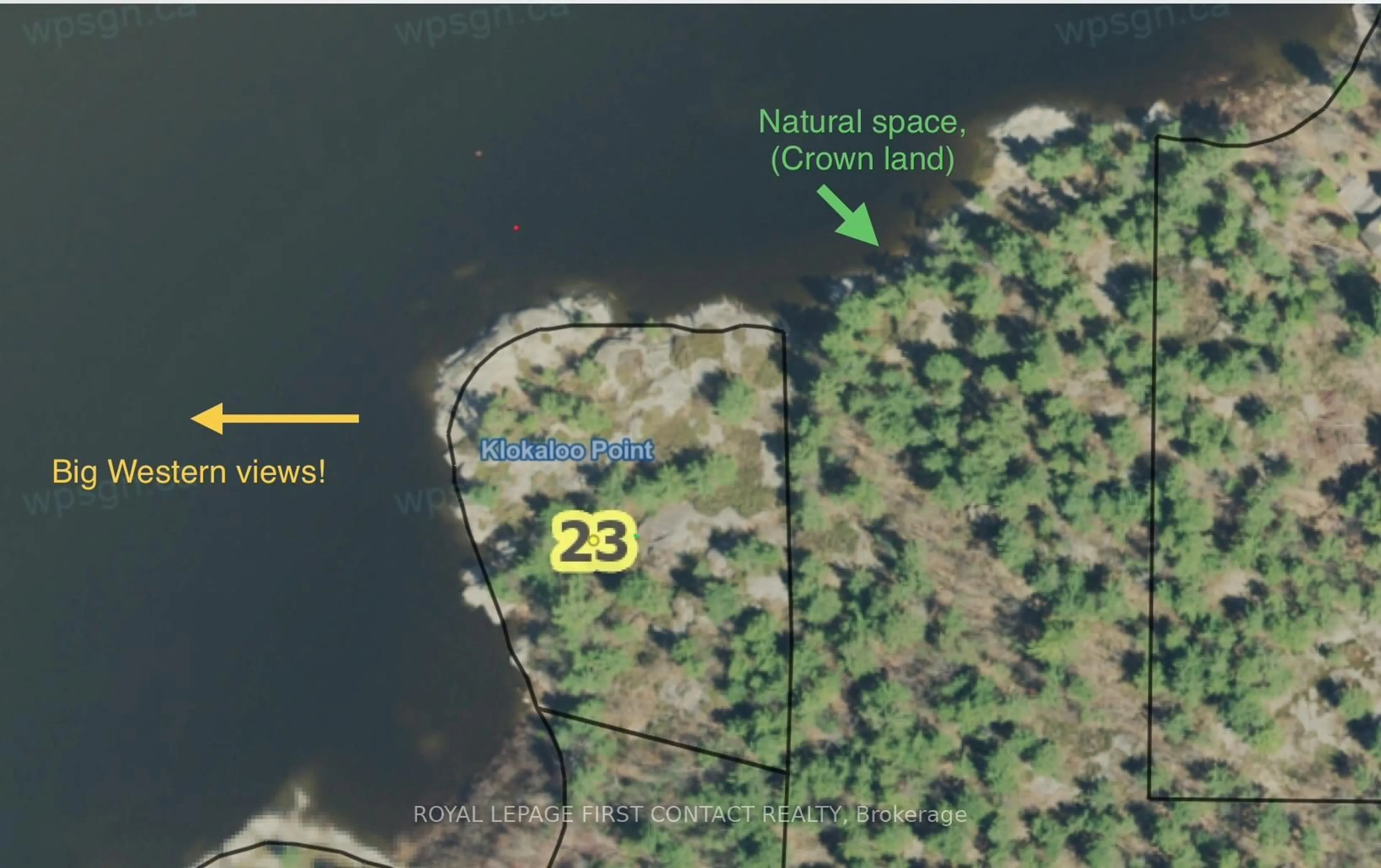 Picture of a map for 23 A26 Island, The Archipelago Ontario P0G 1K0