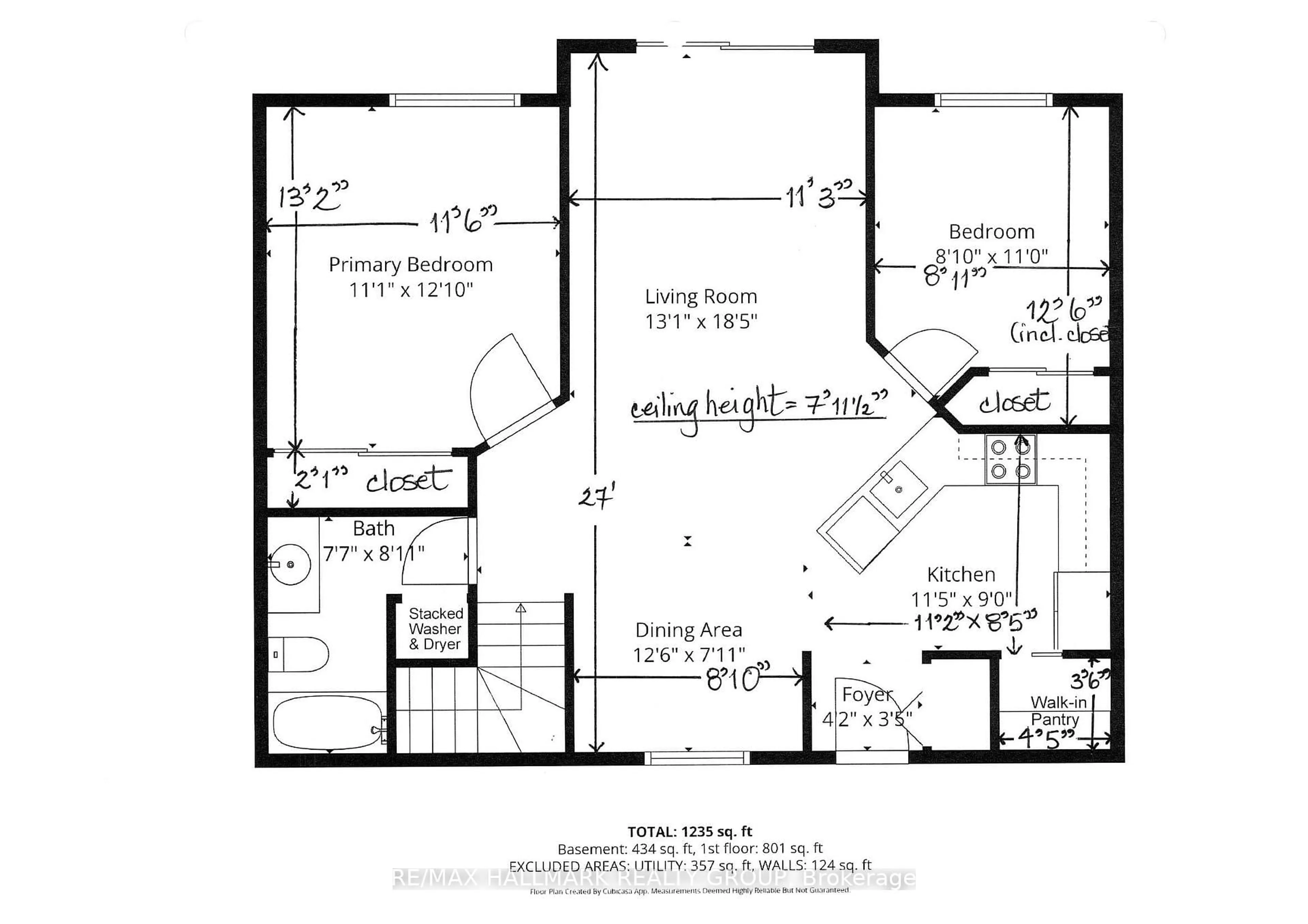 Floor plan for 3 Daphne Cres, Ottawa Ontario K2S 1Y1