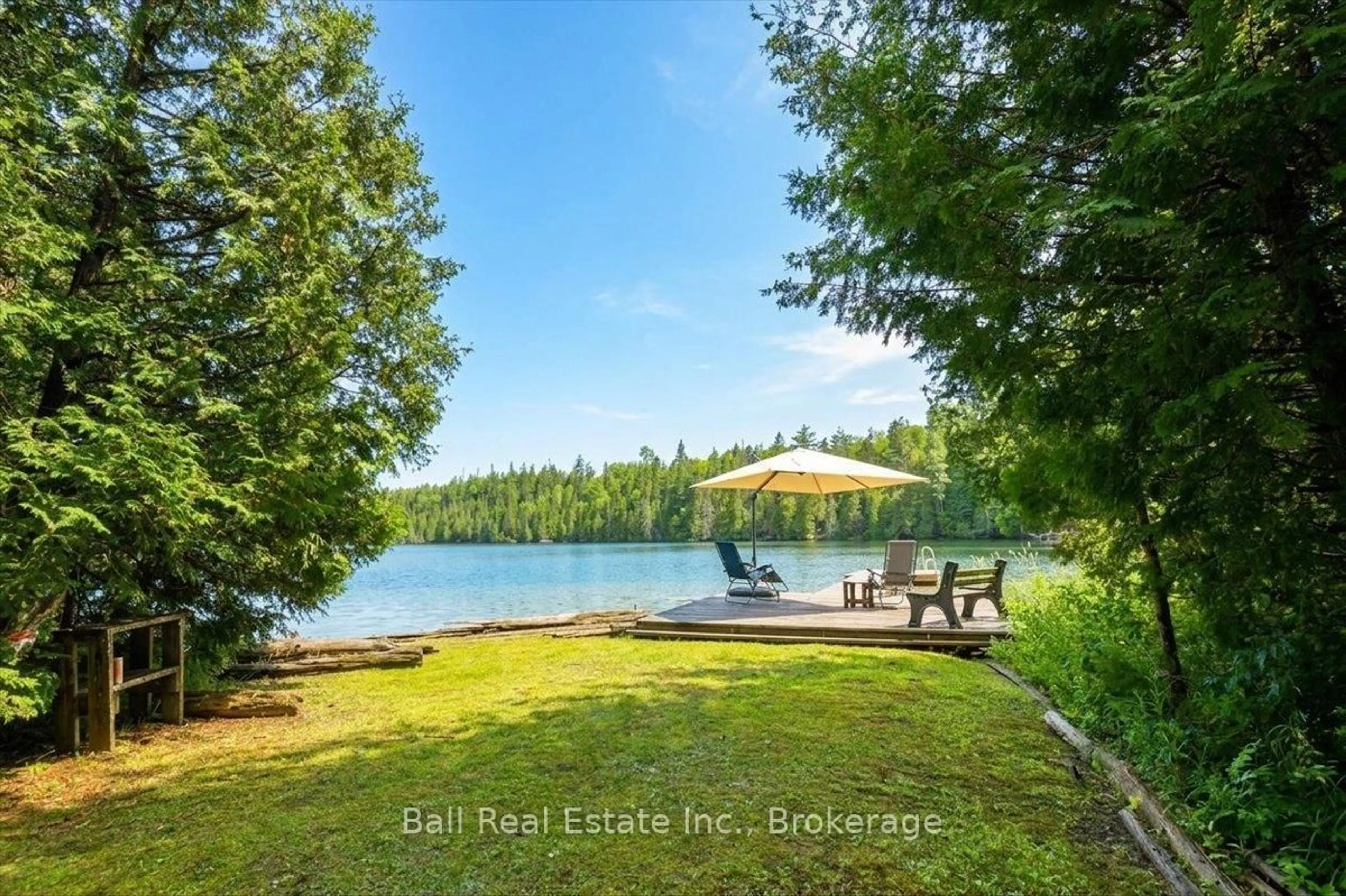 Patio, water/lake/river/ocean view for 240 Stringer Dr, Bancroft Ontario K0L 1C0