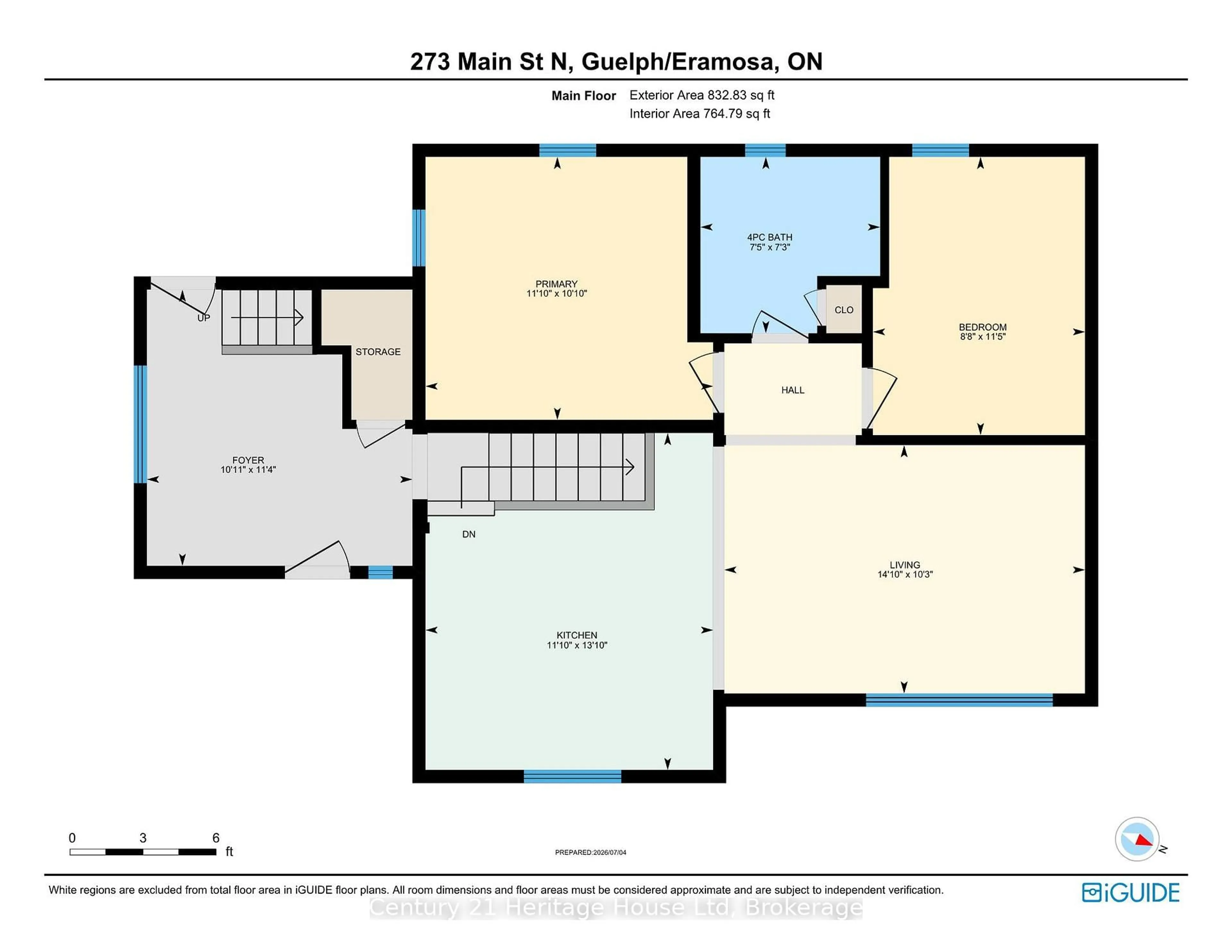 Floor plan for 273 Main St, Guelph/Eramosa Ontario N0B 2K0