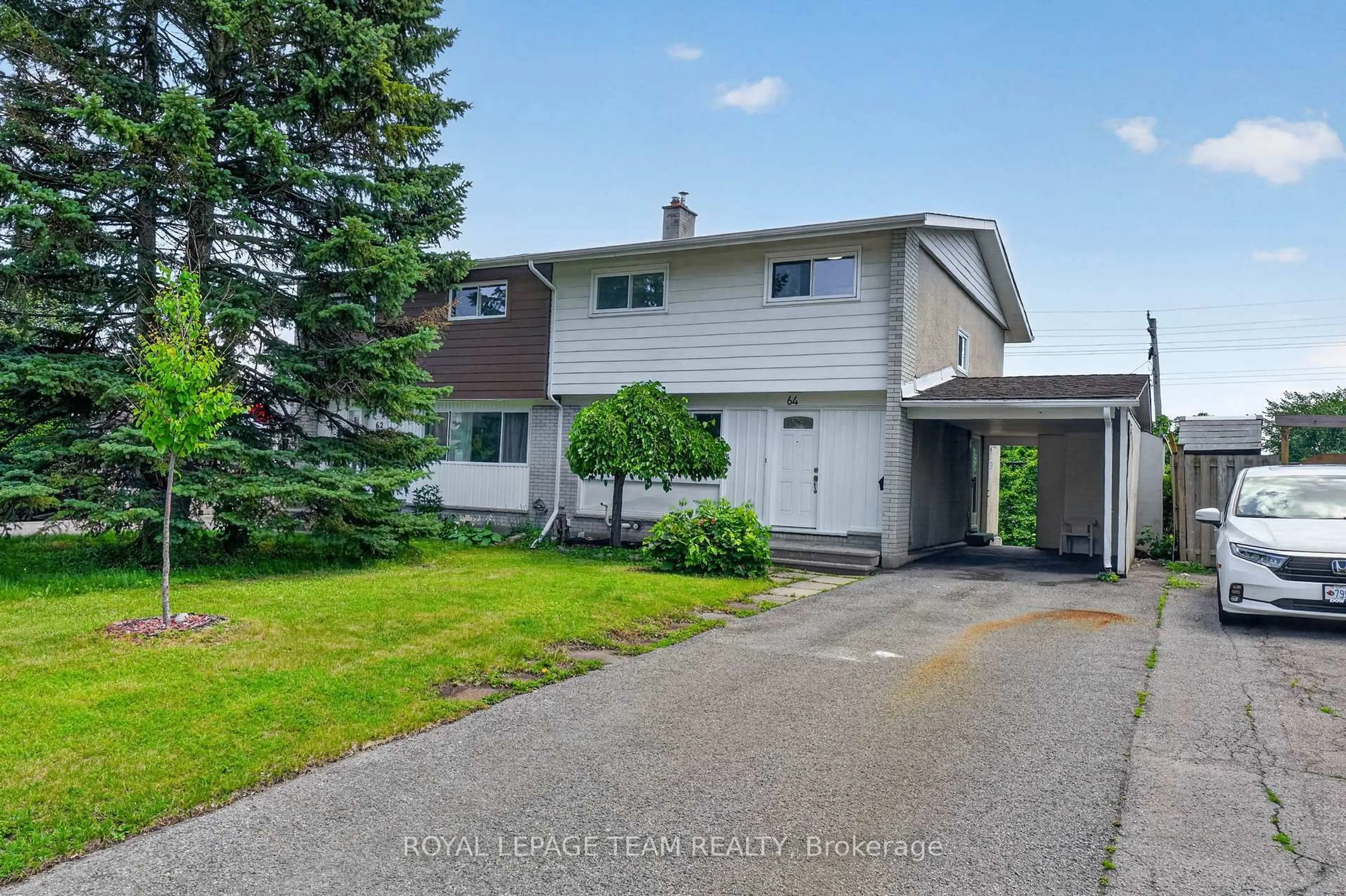 A pic from outside/outdoor area/front of a property/back of a property/a pic from drone, street for 64 Mulvagh Ave, Ottawa Ontario K2E 6M6