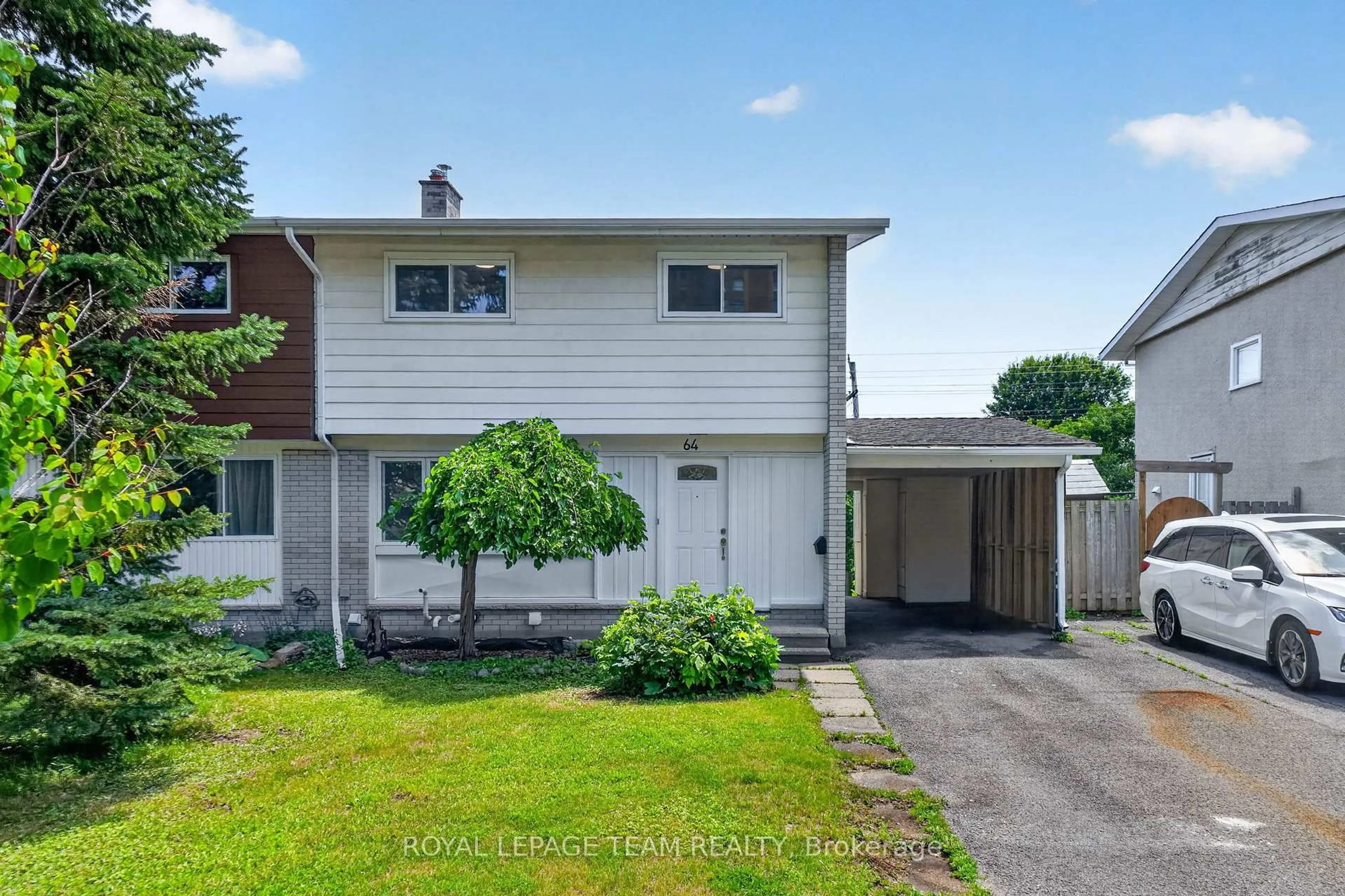 A pic from outside/outdoor area/front of a property/back of a property/a pic from drone, street for 64 Mulvagh Ave, Ottawa Ontario K2E 6M6