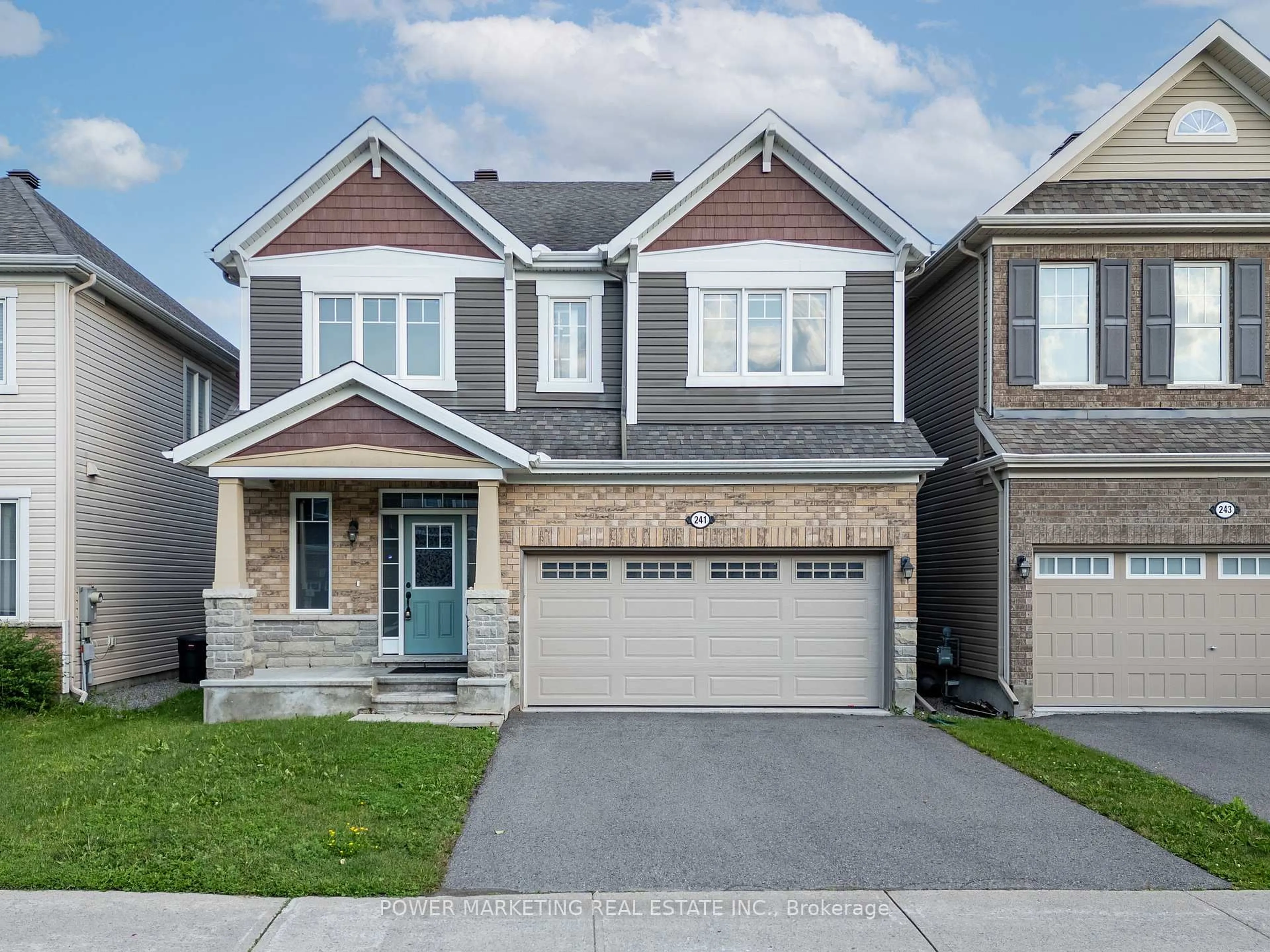 Home with brick exterior material, street for 241 Rue Des Soldats Riendeau St, Ottawa Ontario K2J 5Z4