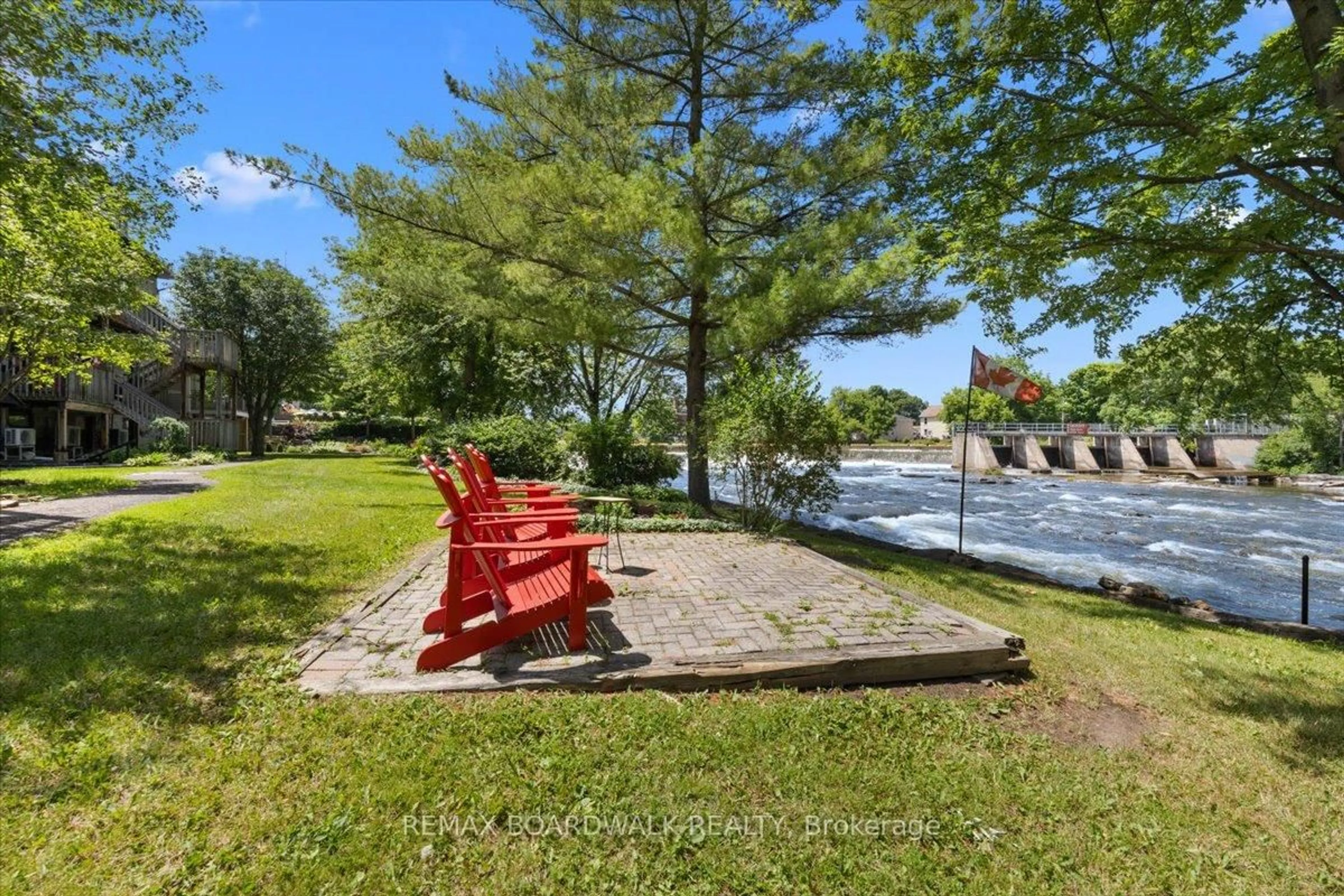 Patio, water/lake/river/ocean view for 45 Mill St #1, Carleton Place Ontario K7C 1T6