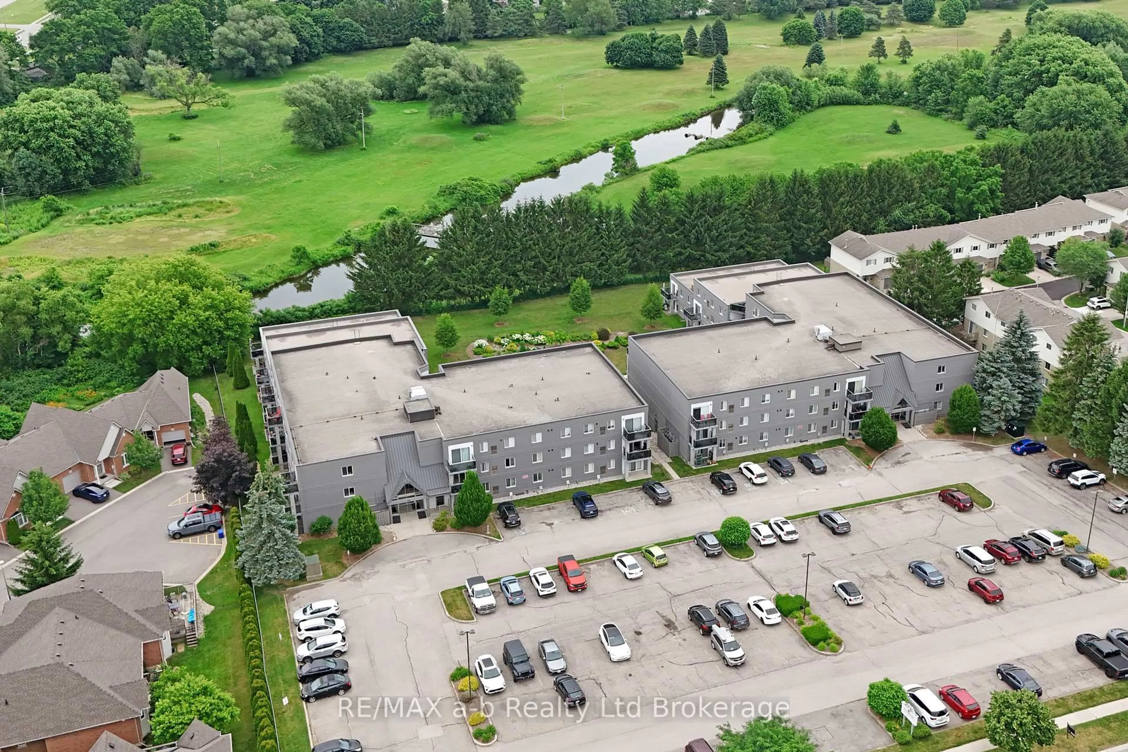 A pic from outside/outdoor area/front of a property/back of a property/a pic from drone, building for 159 Ferguson Dr #303, Woodstock Ontario N4V 1A9