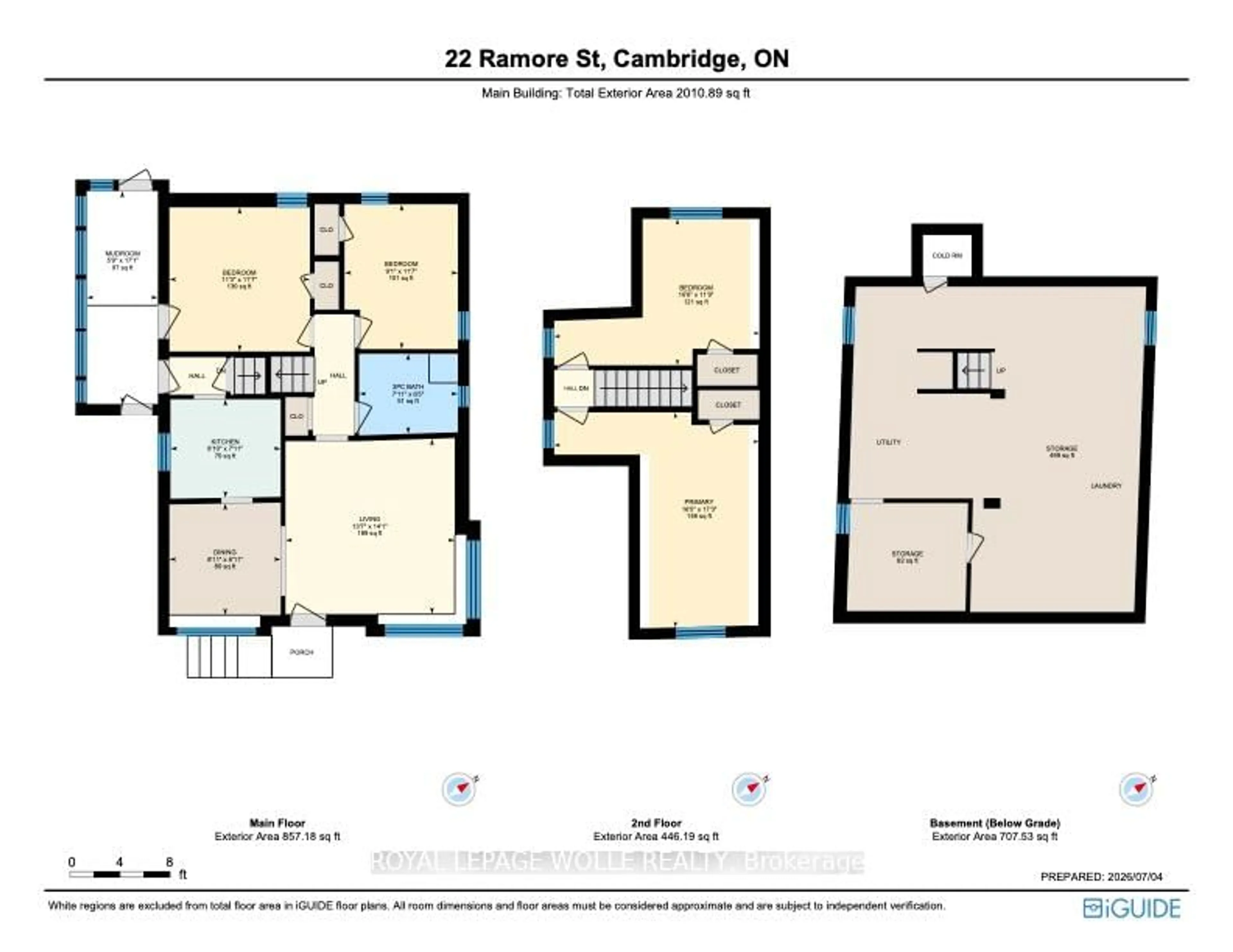 Floor plan for 22 Ramore St, Cambridge Ontario N1S 2P8