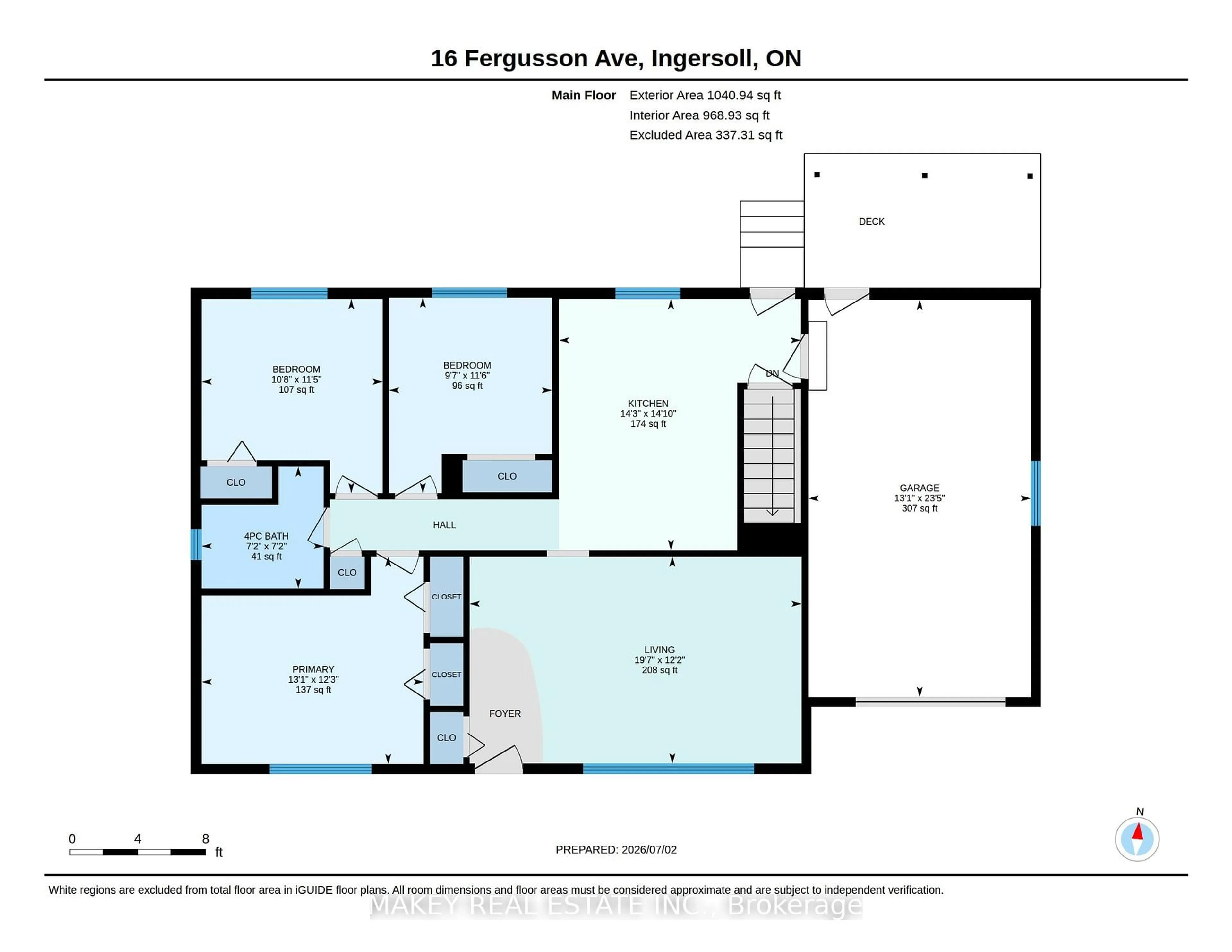 Floor plan for 16 Fergusson Ave, Ingersoll Ontario N5C 1E4