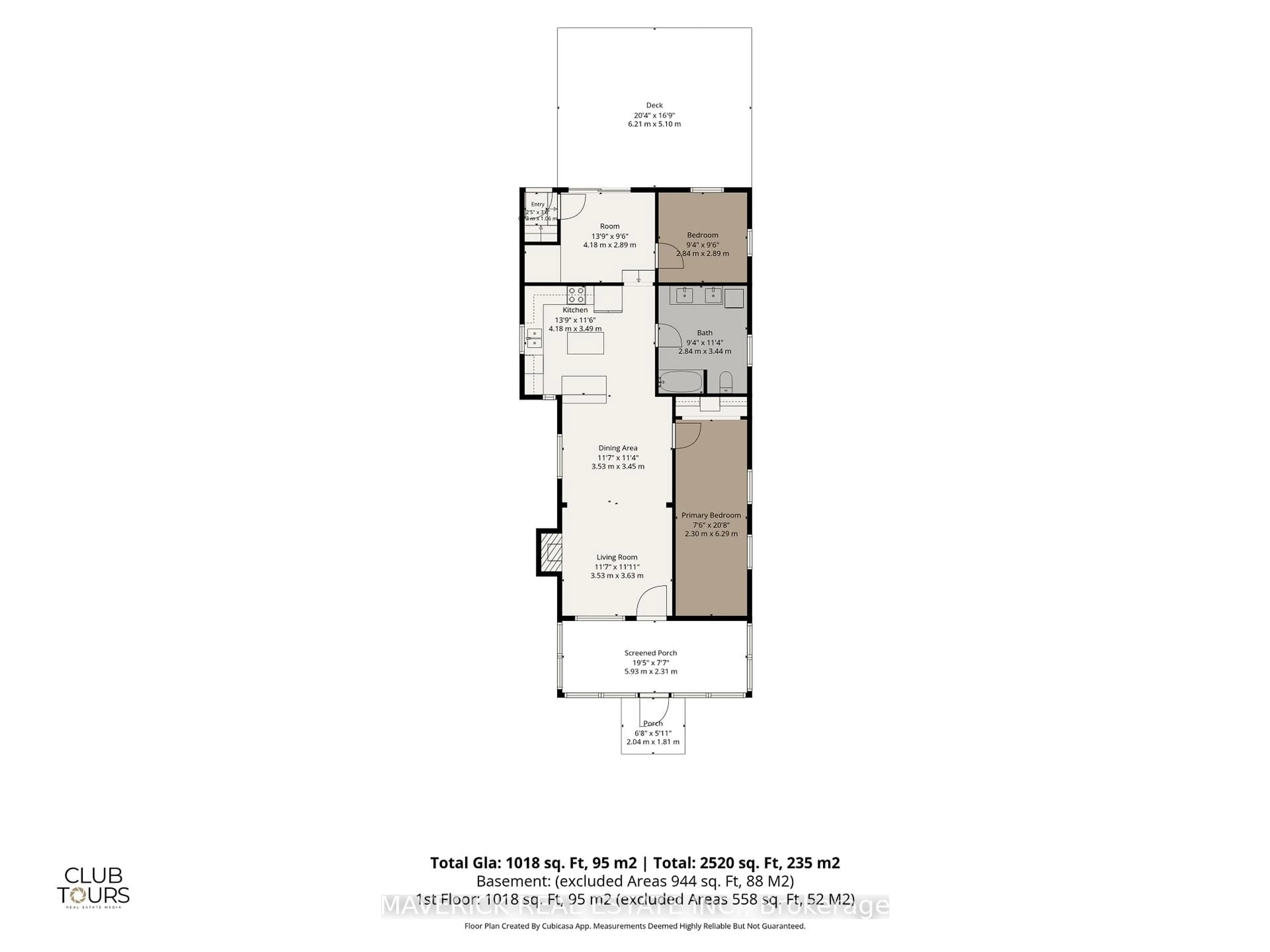 Floor plan for 226 Grand Ave, London South Ontario N6C 1M7
