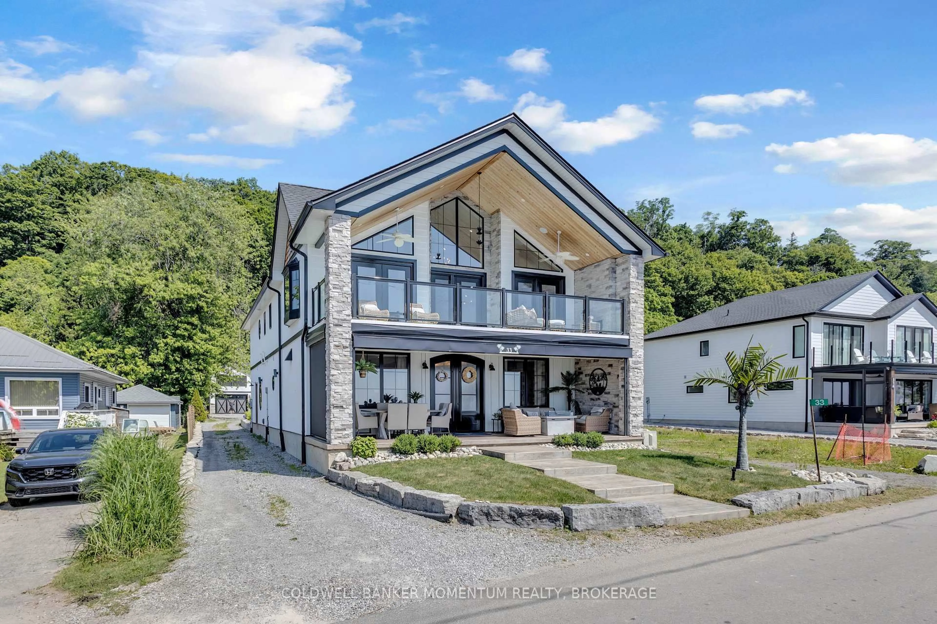 A pic from outside/outdoor area/front of a property/back of a property/a pic from drone, mountain view for 33 Cedar Dr, Norfolk Ontario N0E 1T0