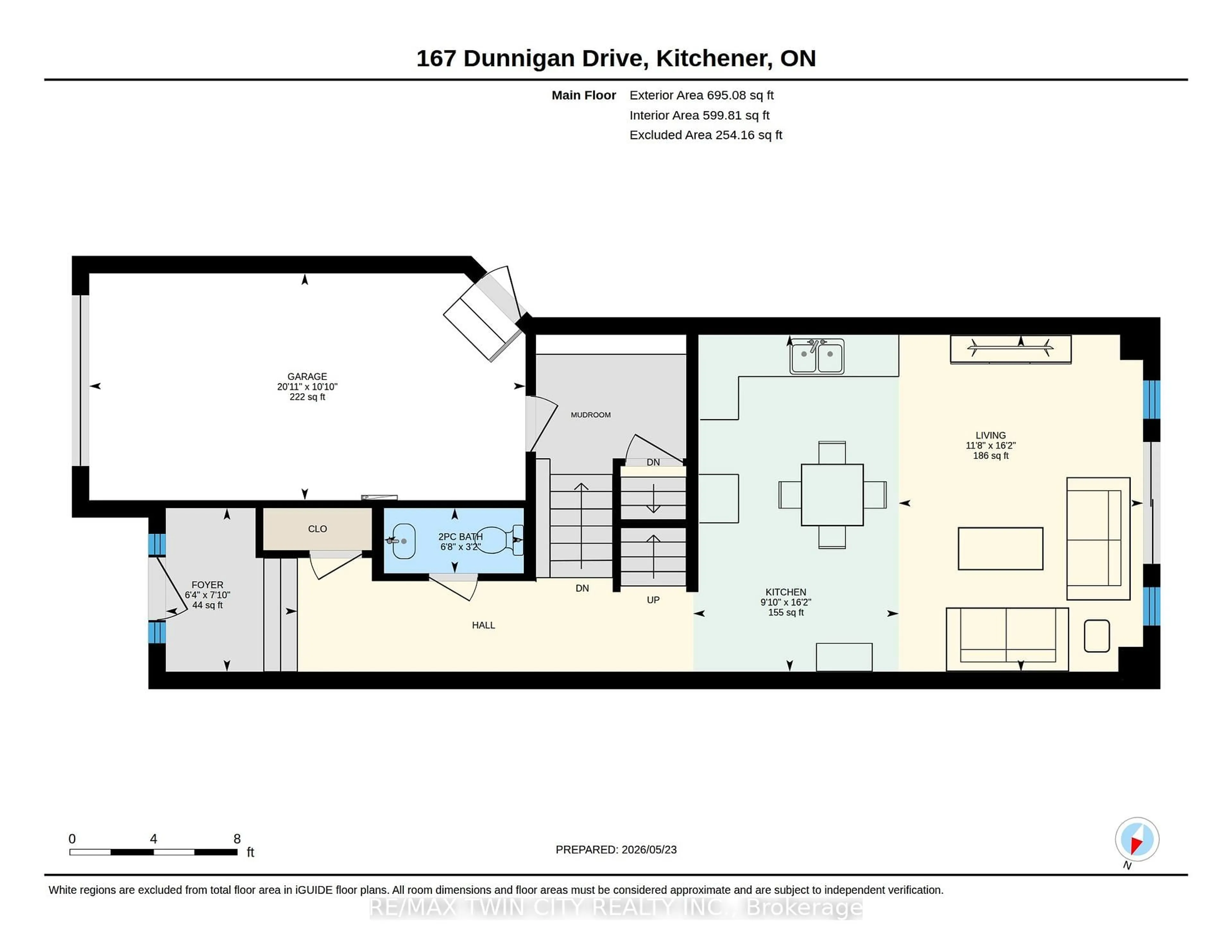 Floor plan for 167 Dunnigan Dr, Kitchener Ontario N2B 0B1
