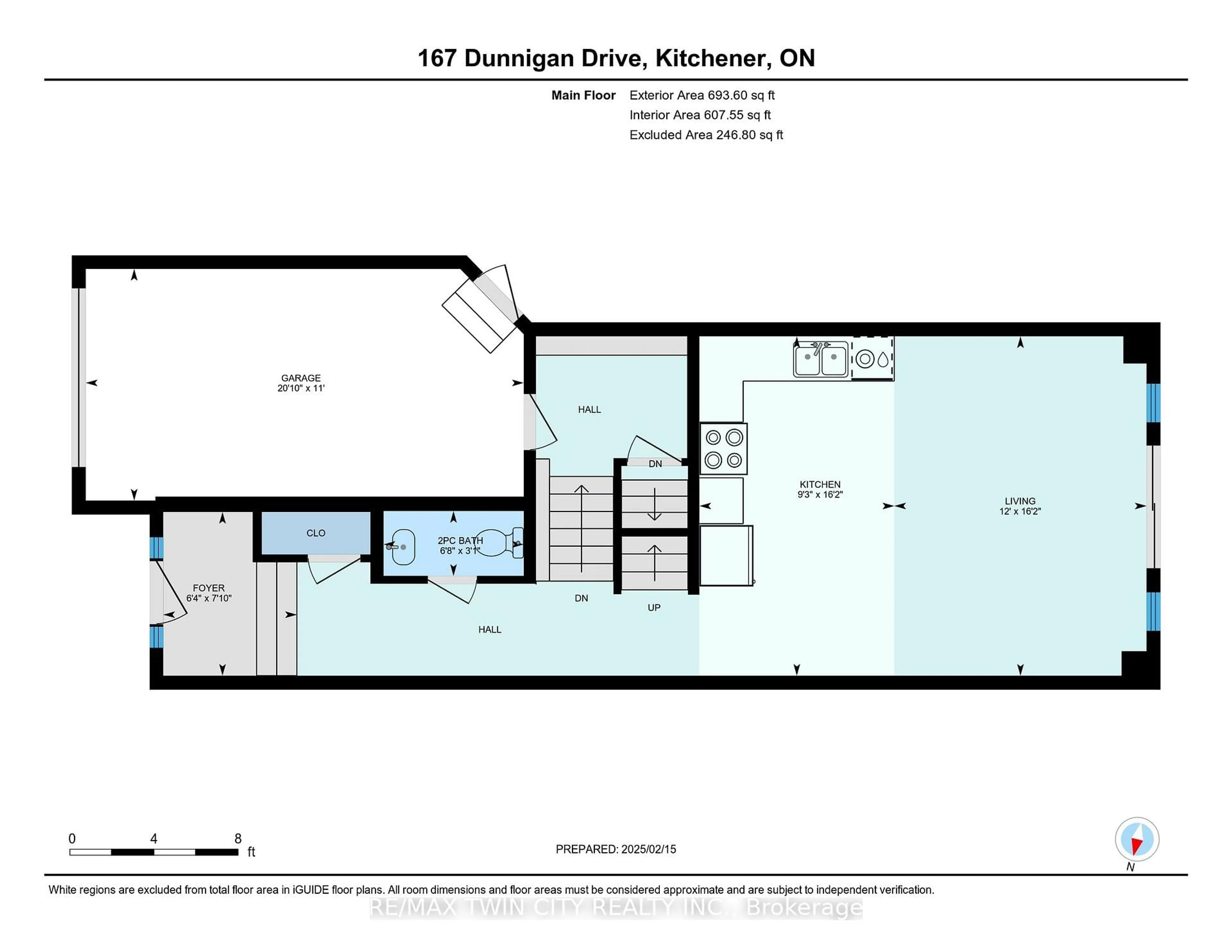 Floor plan for 163 Dunnigan Dr, Kitchener Ontario N2B 0B1