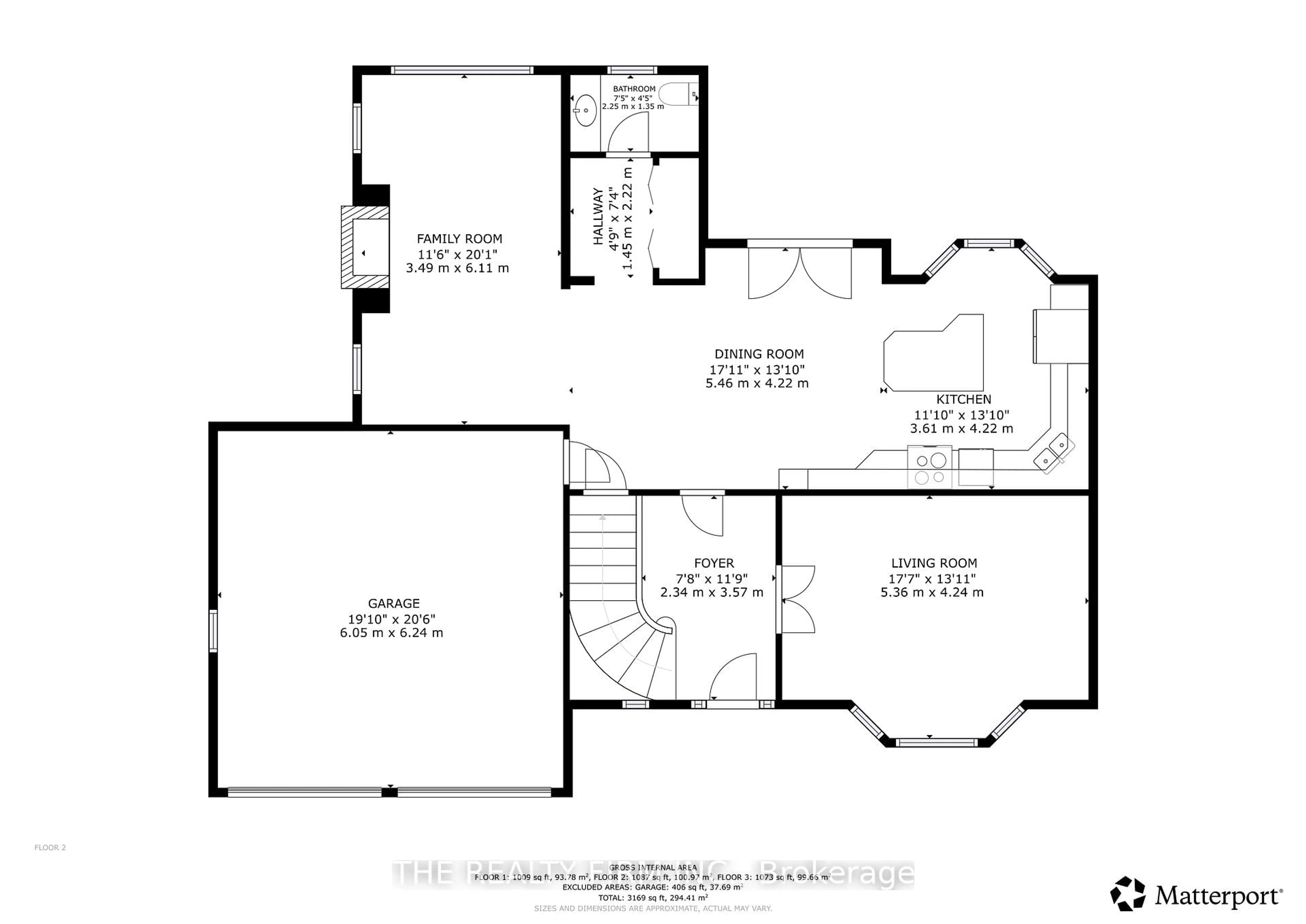 Floor plan for 495 Jeffreybrook Clse, London North Ontario N5X 2S5