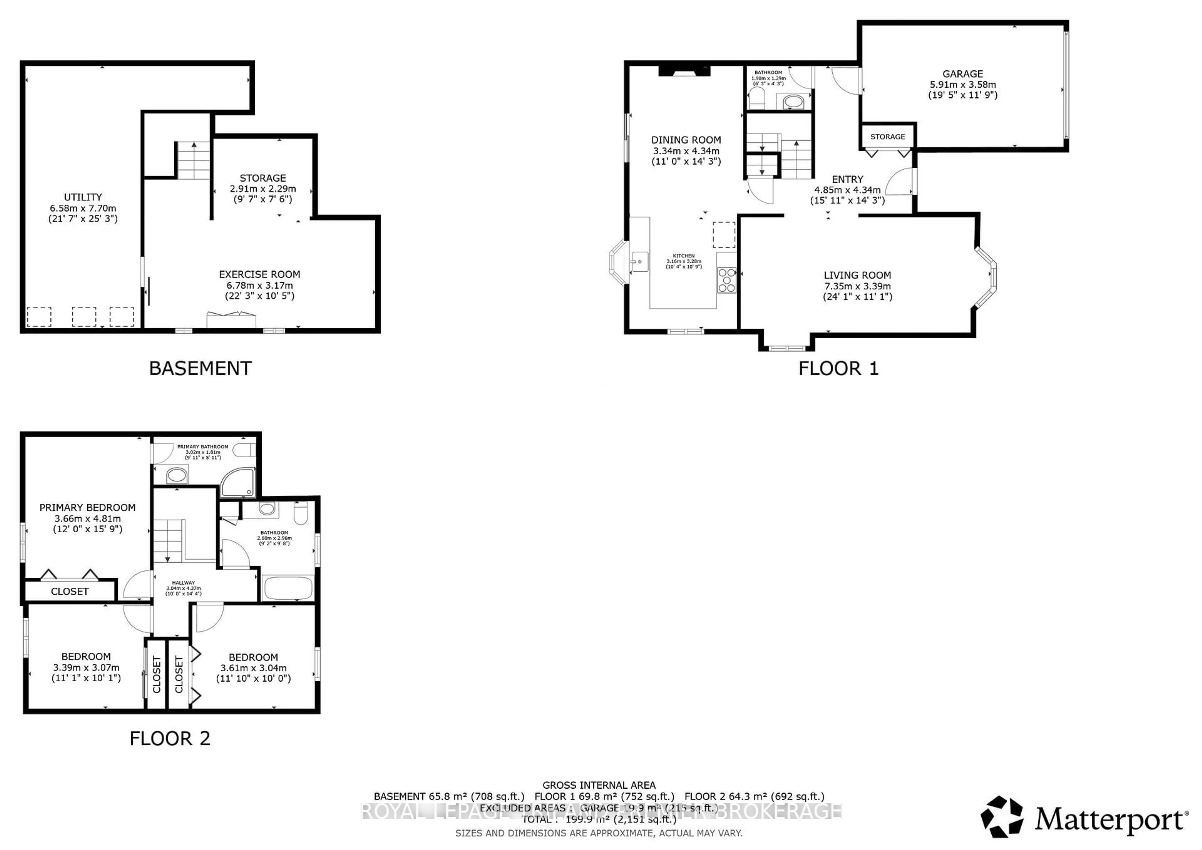 Floor plan for 95 Gerald Cres, London South Ontario N5Z 5A4