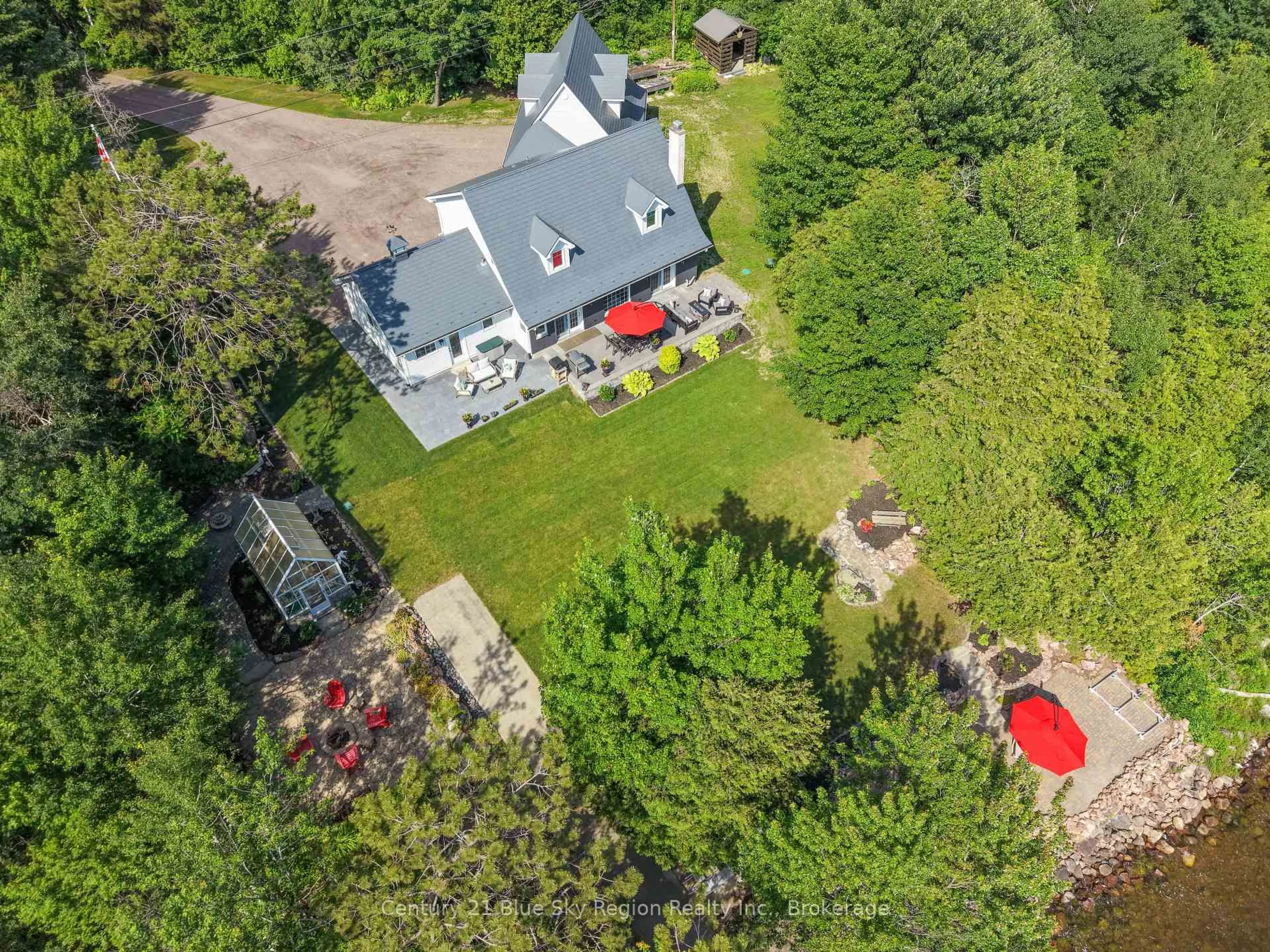 A pic from outside/outdoor area/front of a property/back of a property/a pic from drone, unknown for 6 Du Lac Dr, West Nipissing Ontario P2B 2X8